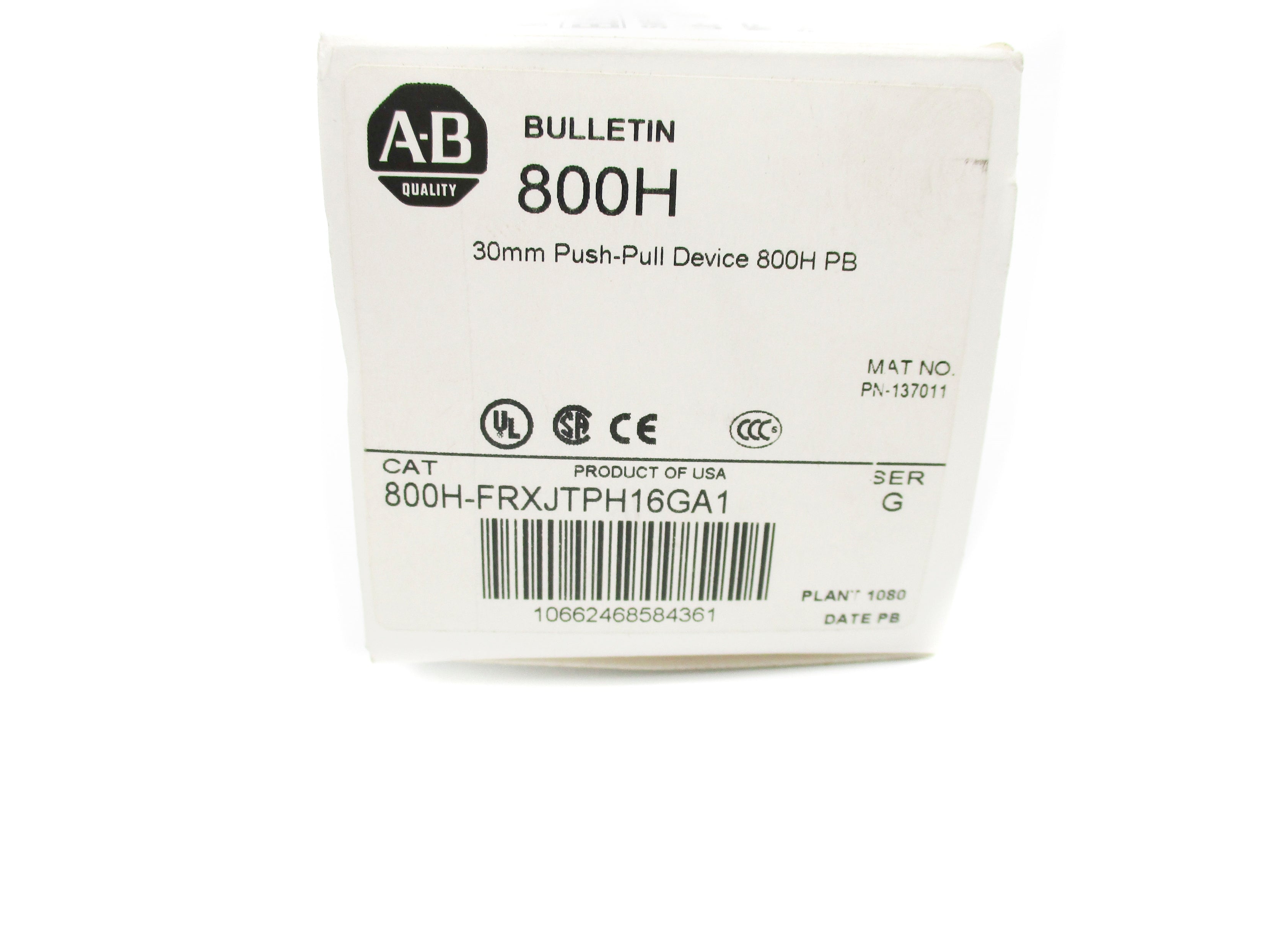 INDUSTRIAL SPARE PART 800H-FRXJTPH16GA1 SER. G (WH) NSMP