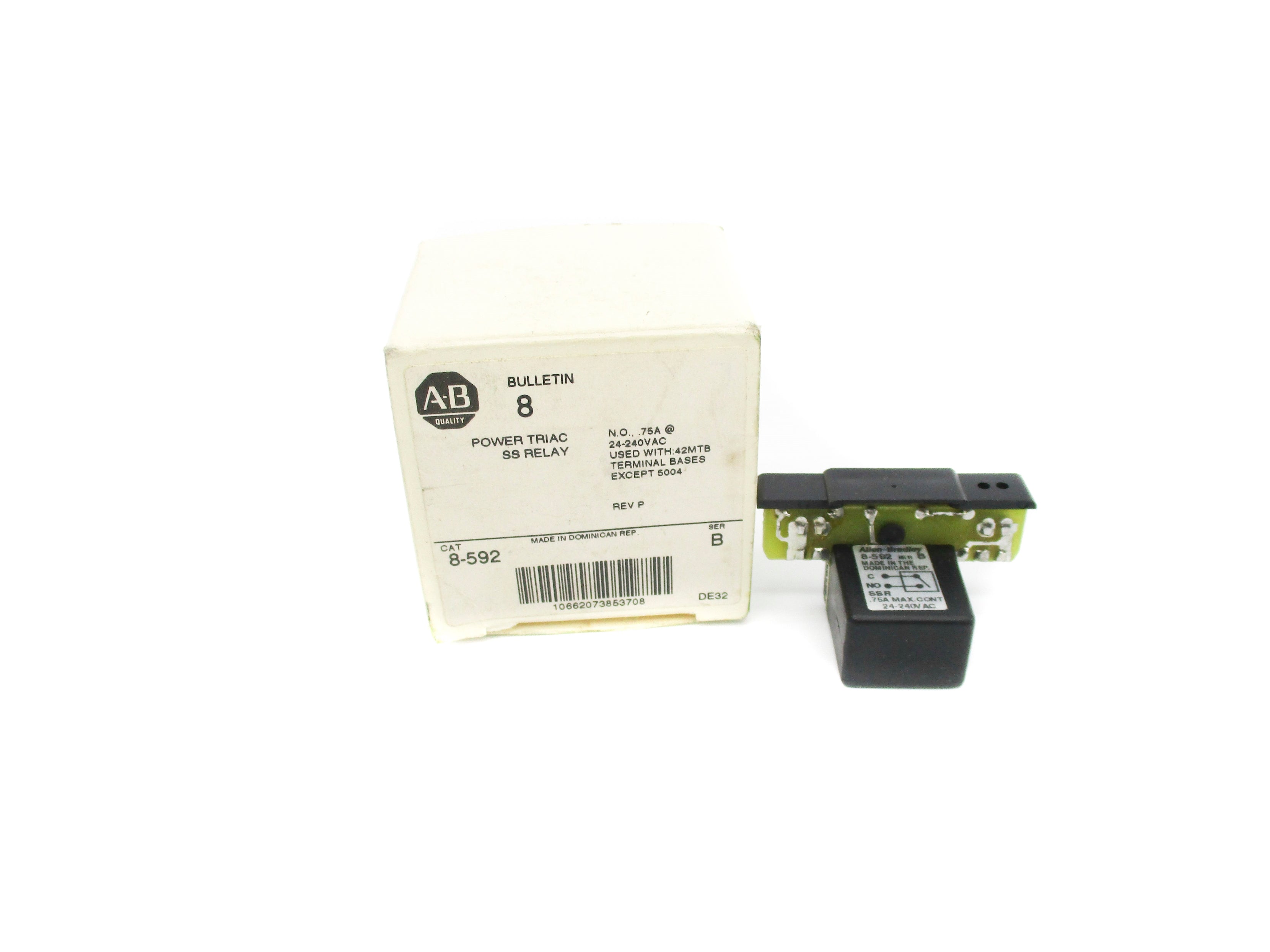 ALLEN BRADLEY 8-592 SER. B 24-240VAC (WH) NSMP
