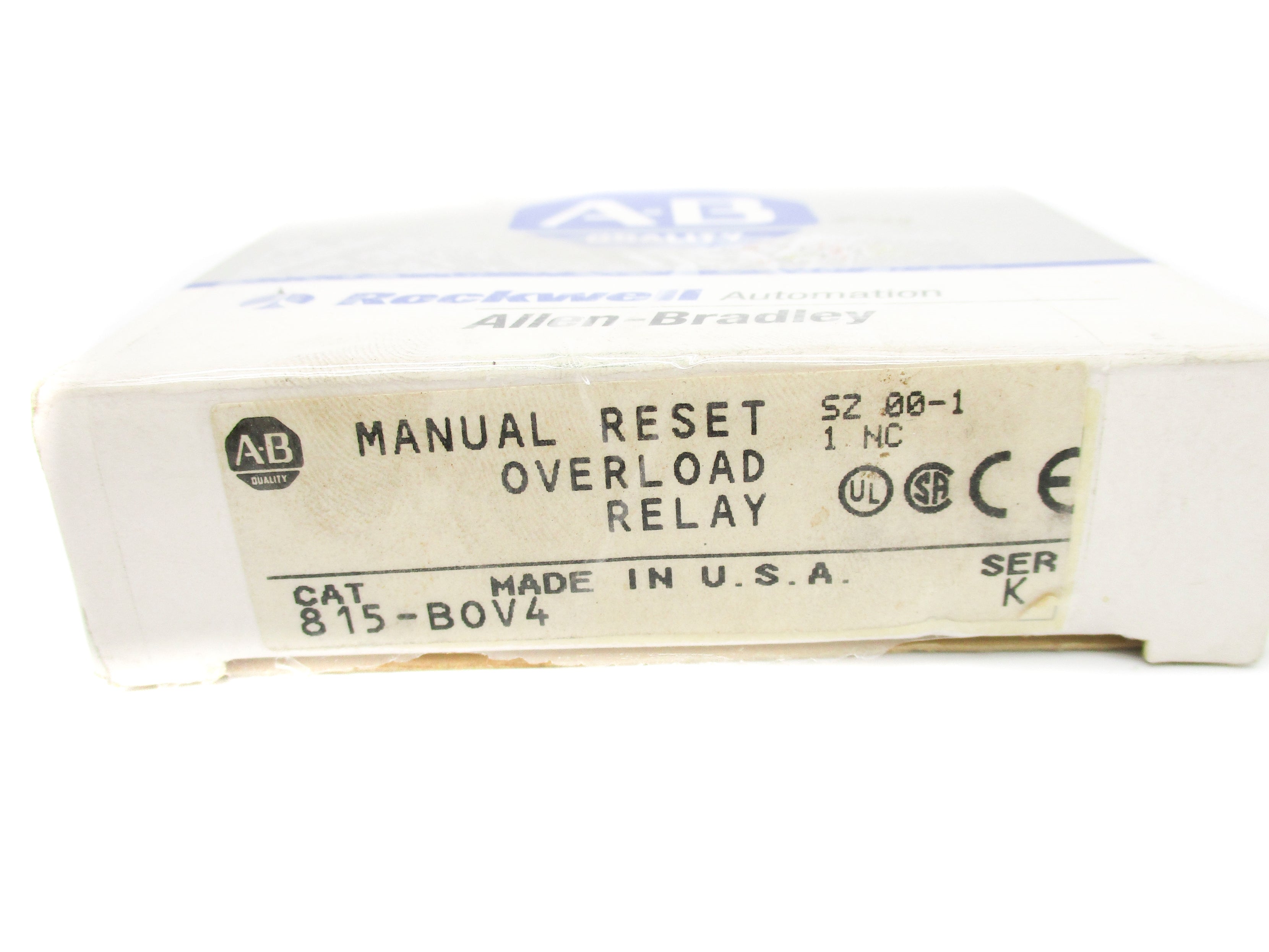 ALLEN BRADLEY 815-BOV4 SER. K (GY/BL) NSMP