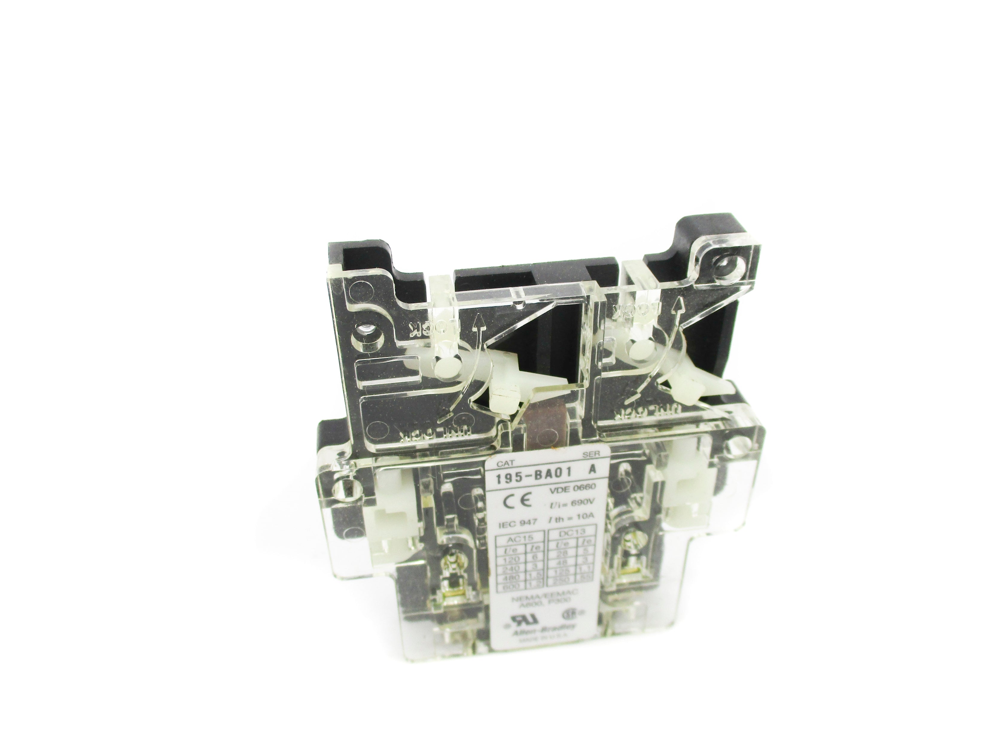 ALLEN BRADLEY 195-BA01 SER. A (GY/BL) NSMP