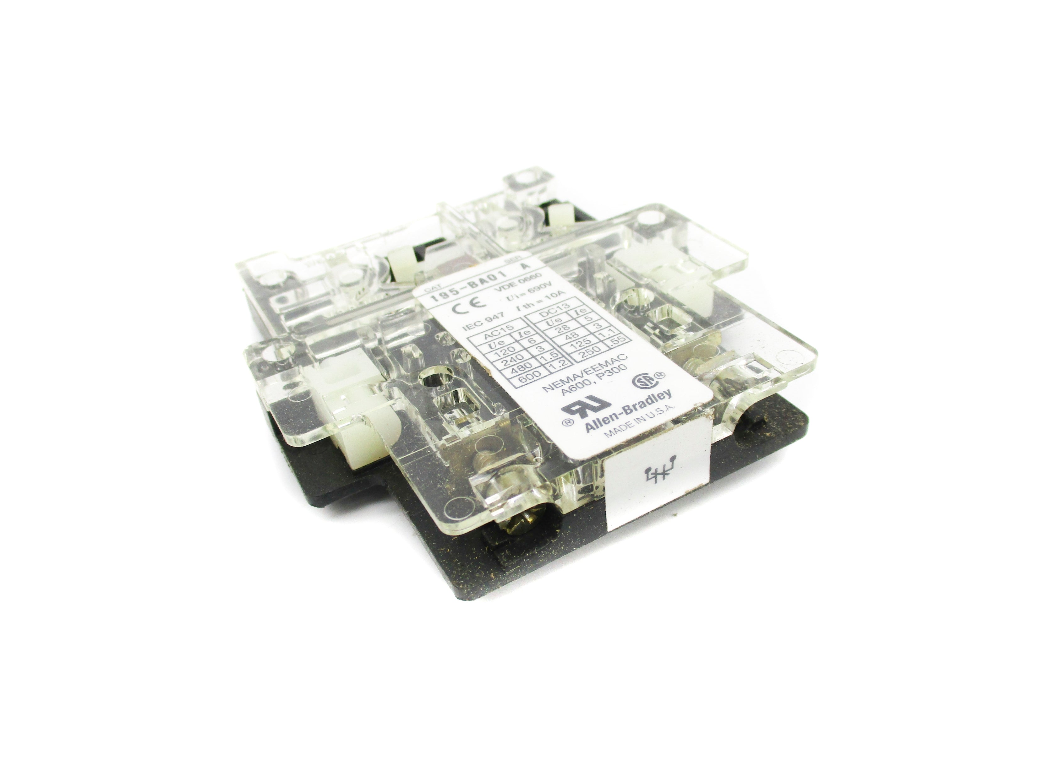 ALLEN BRADLEY 195-BA01 SER. A (GY/BL) NSMP