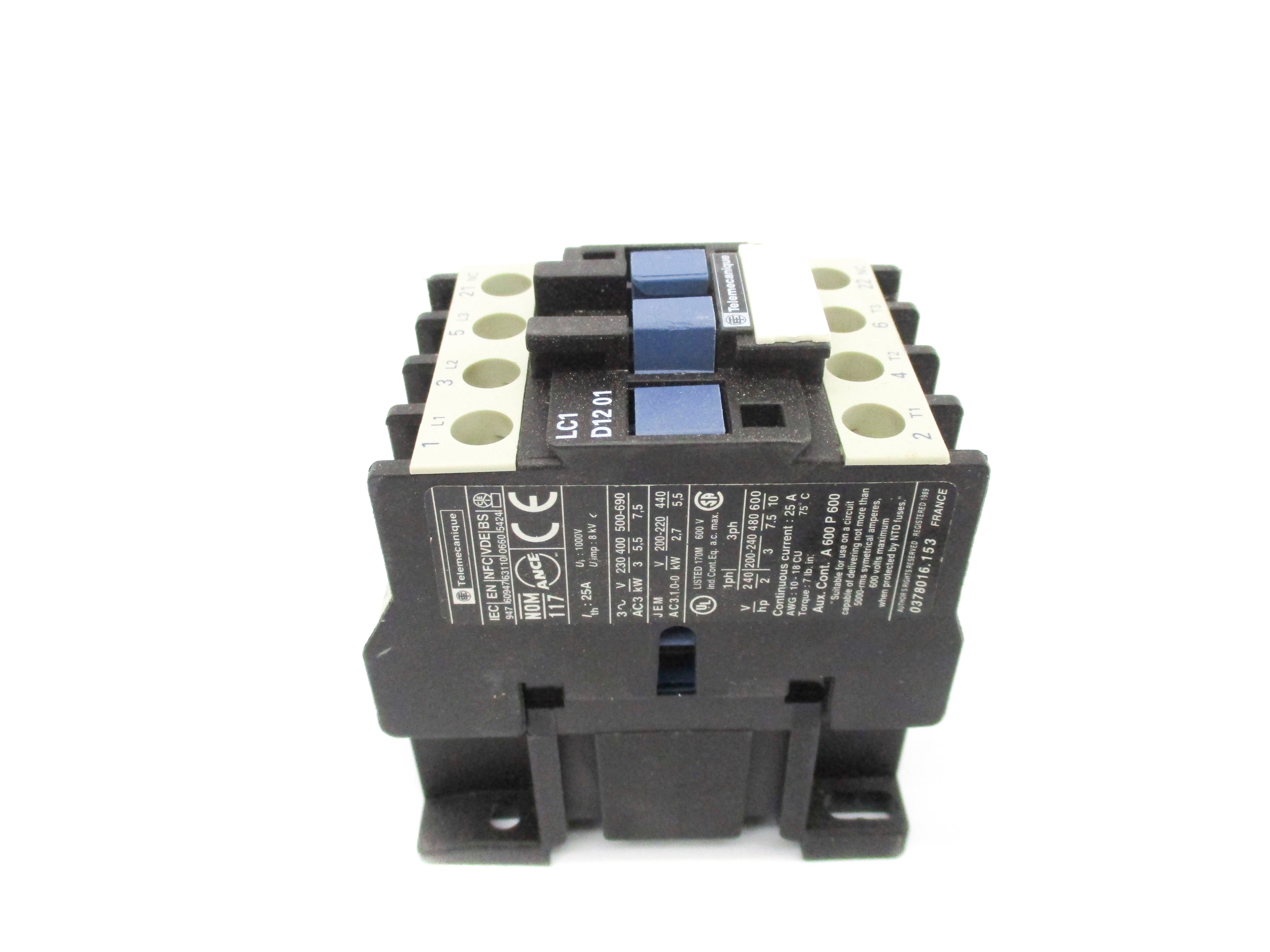 TELEMECANIQUE LC1D1201M7 240V NSMP