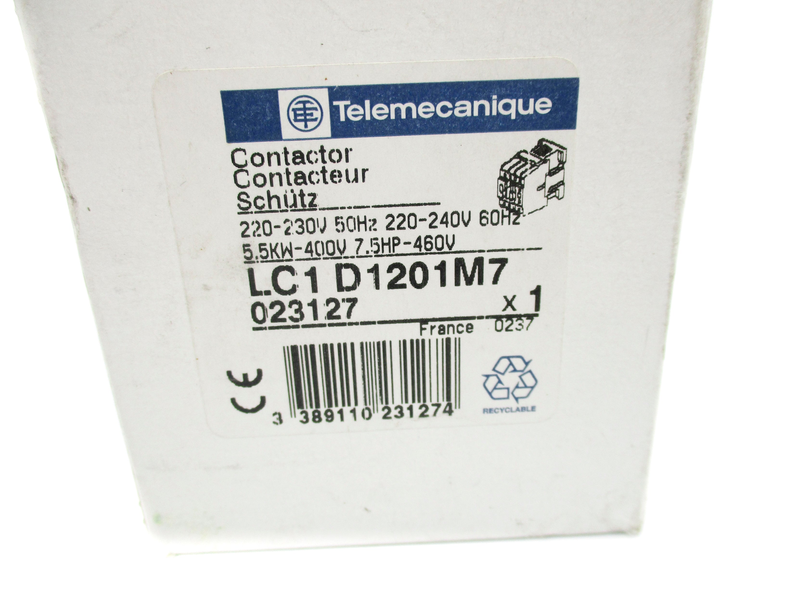 TELEMECANIQUE LC1D1201M7 240V NSMP