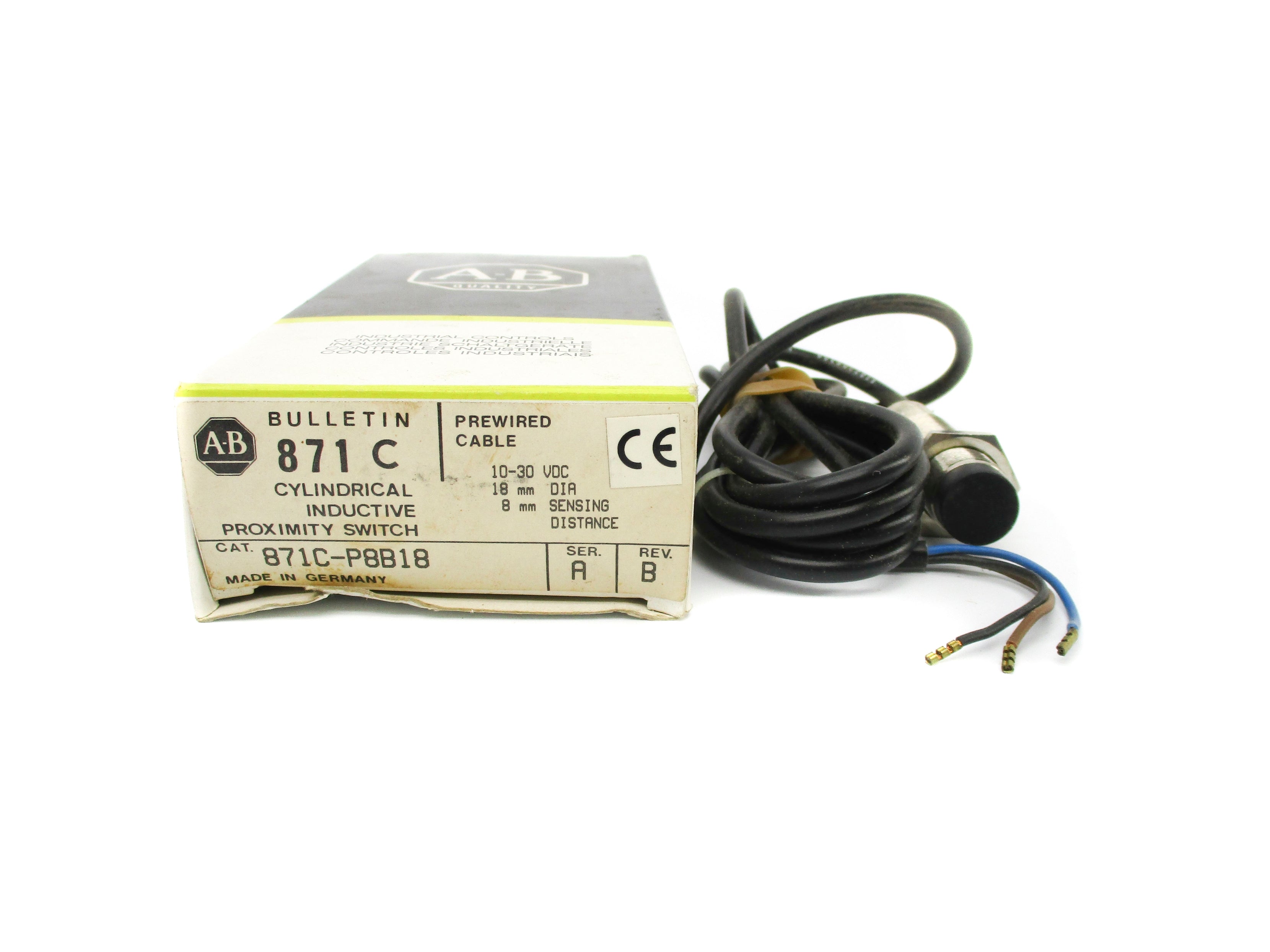 INDUSTRIAL SPARE PART 871C-P8B18 SER. A (BK/YL) NSMP