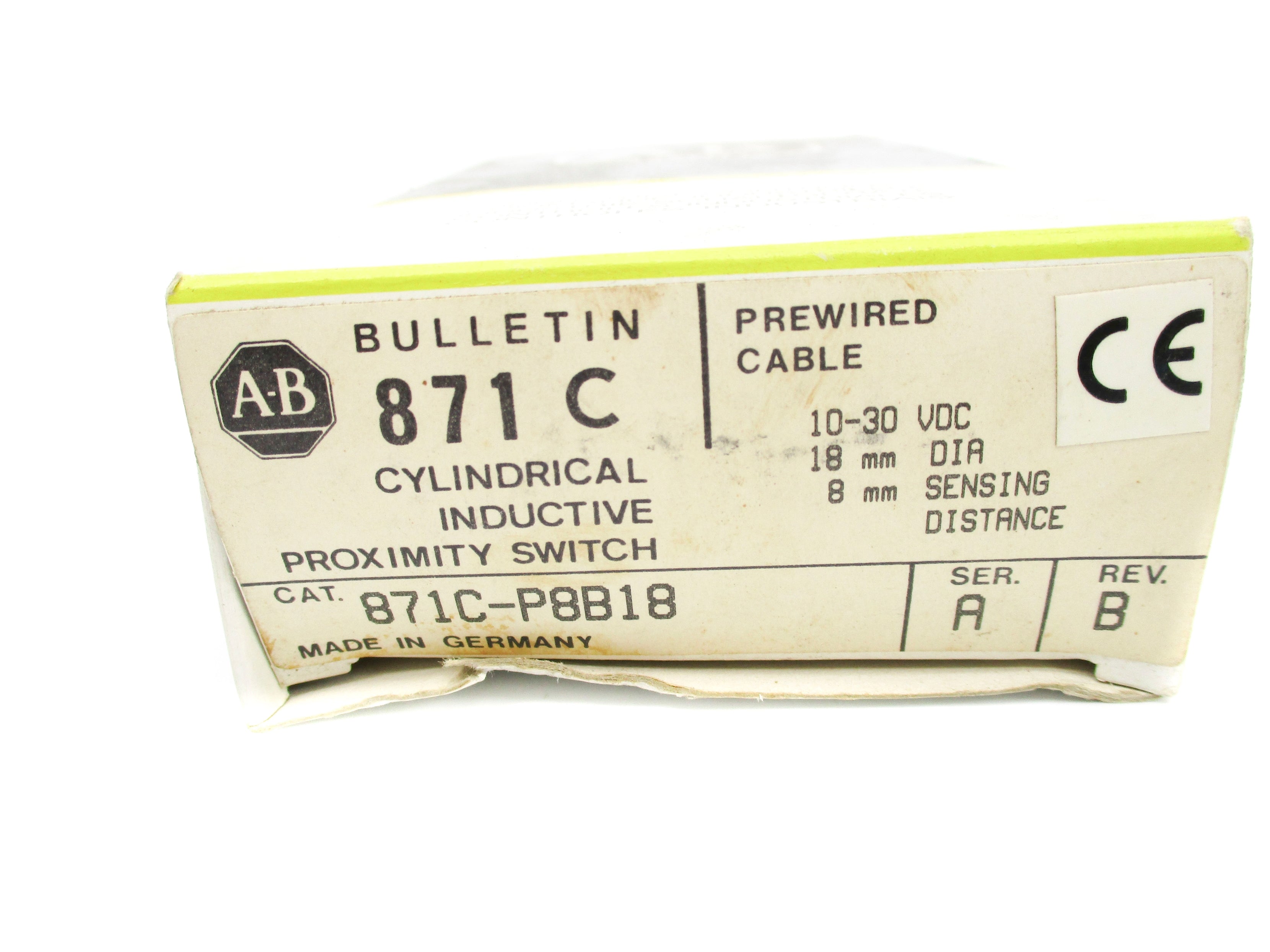 INDUSTRIAL SPARE PART 871C-P8B18 SER. A (BK/YL) NSMP