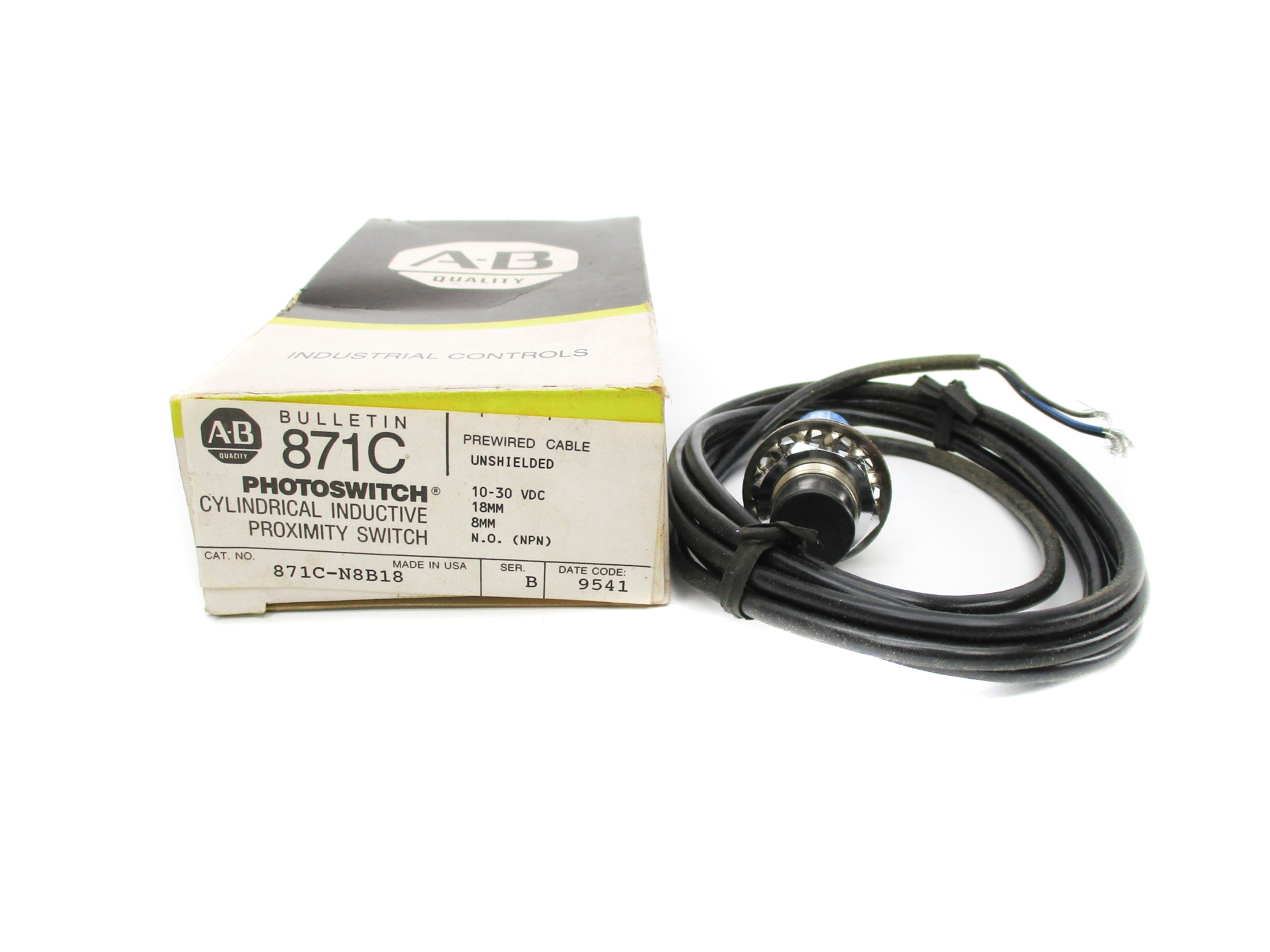 ALLEN BRADLEY 871C-N8B18 SER. B (BK/YL) NSMP