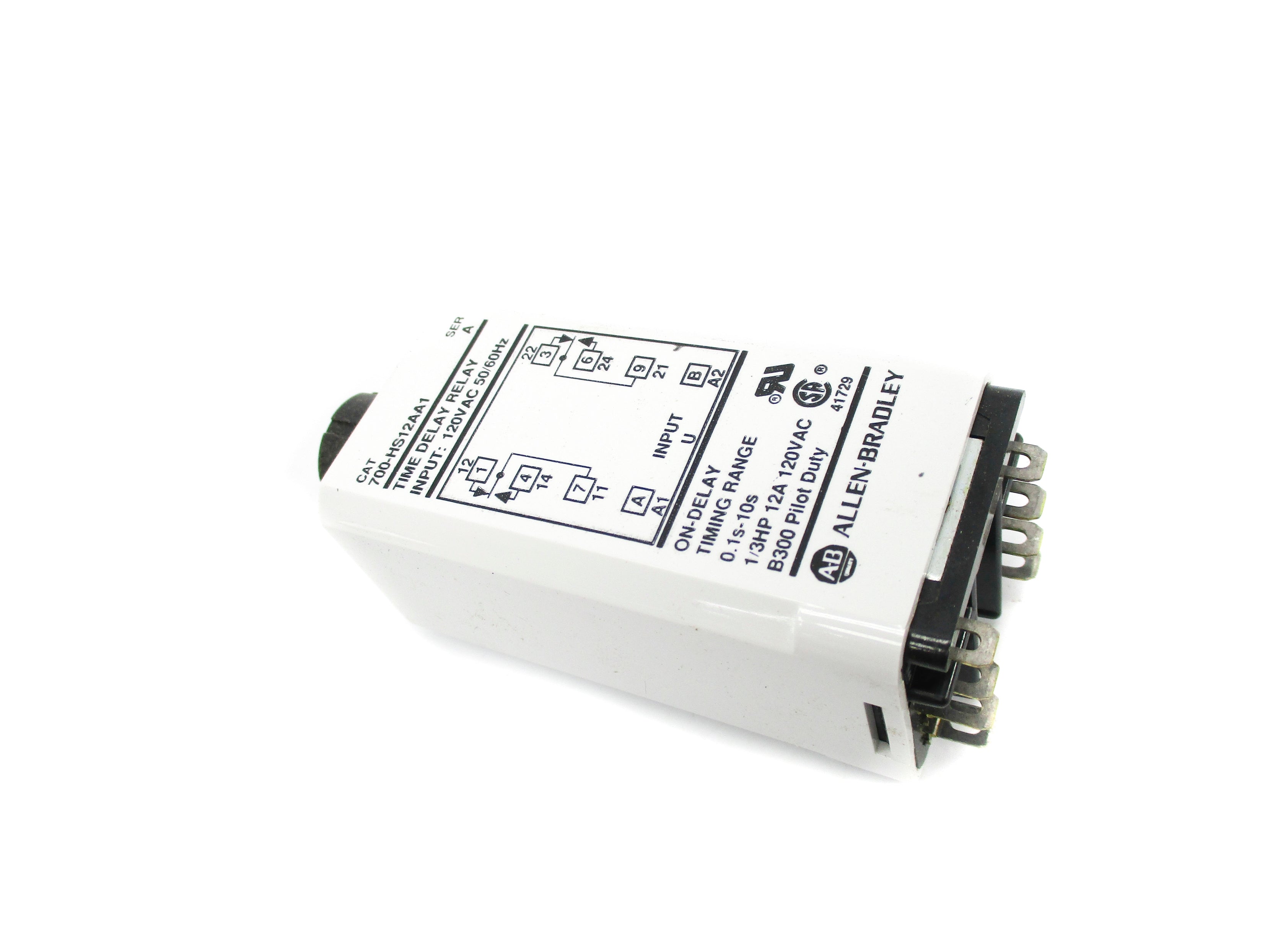 INDUSTRIAL SPARE PART 700-HS12AA1 SER. A 120V 12A 0.1S-10S (BK/YL) NSMP
