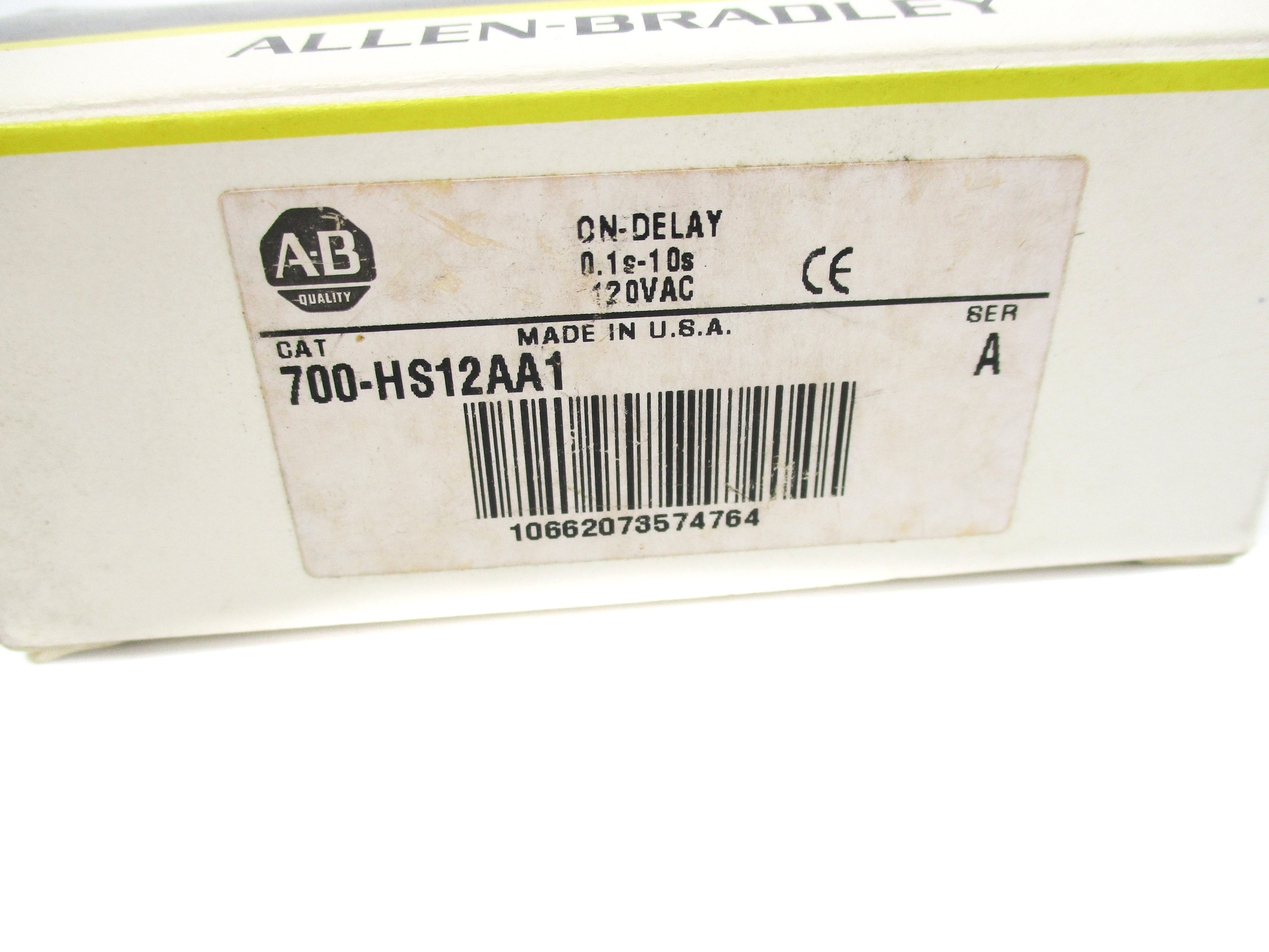 INDUSTRIAL SPARE PART 700-HS12AA1 SER. A 120V 12A 0.1S-10S (BK/YL) NSMP