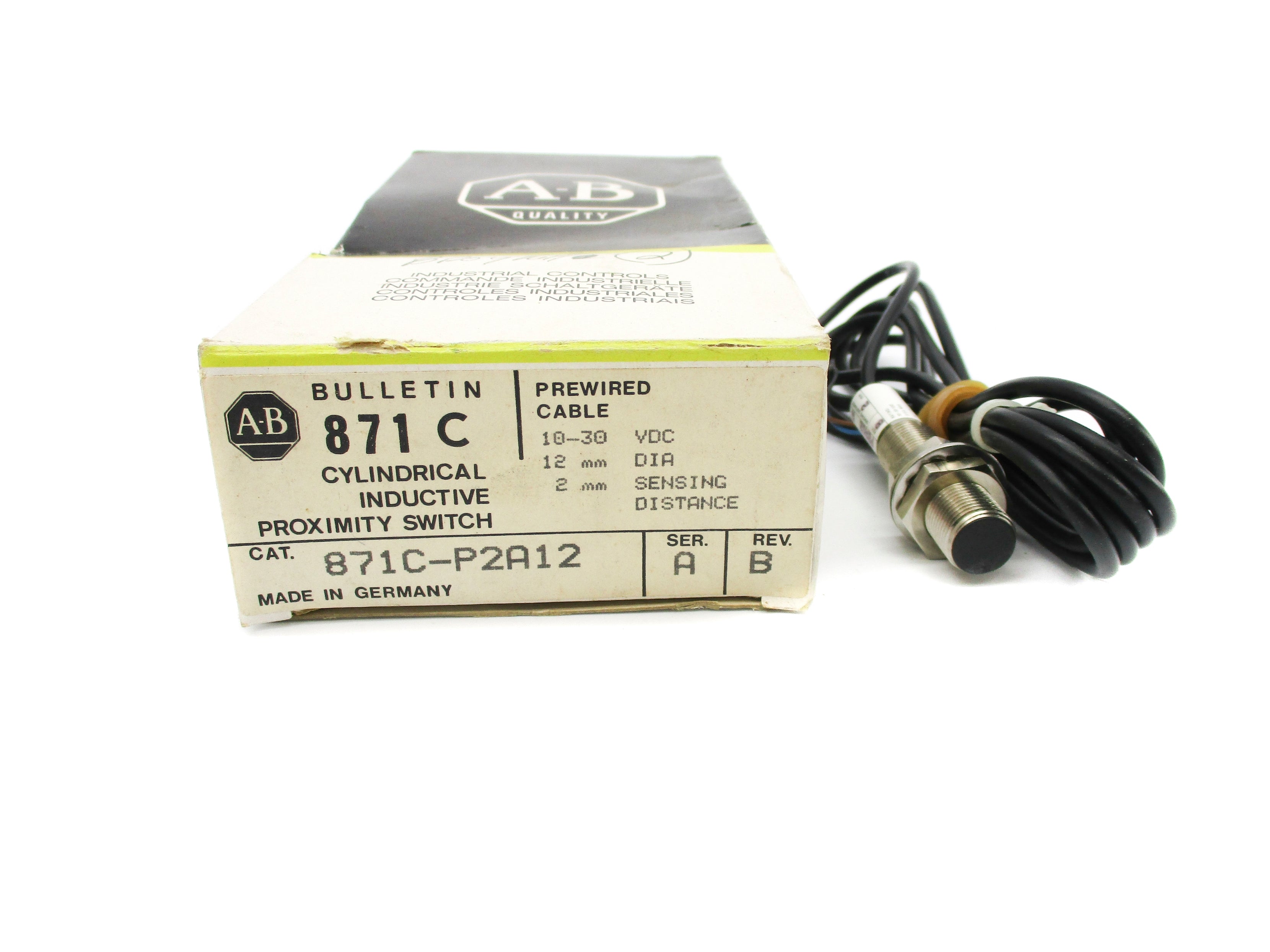 ALLEN BRADLEY 871C-P2A12 SER. A (BK/YL) NSMP