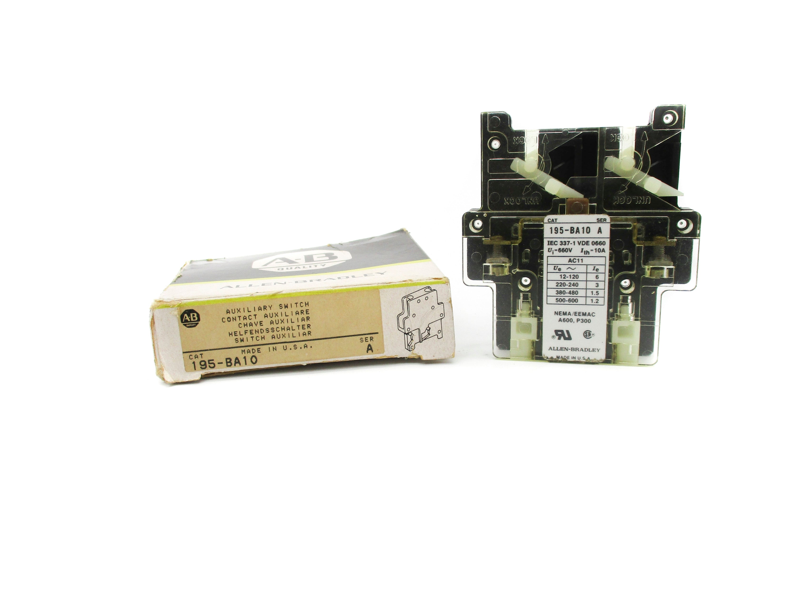 INDUSTRIAL SPARE PART 195-BA10 SER. A 500-600VAC 1.2A ( BK/YL) NSMP