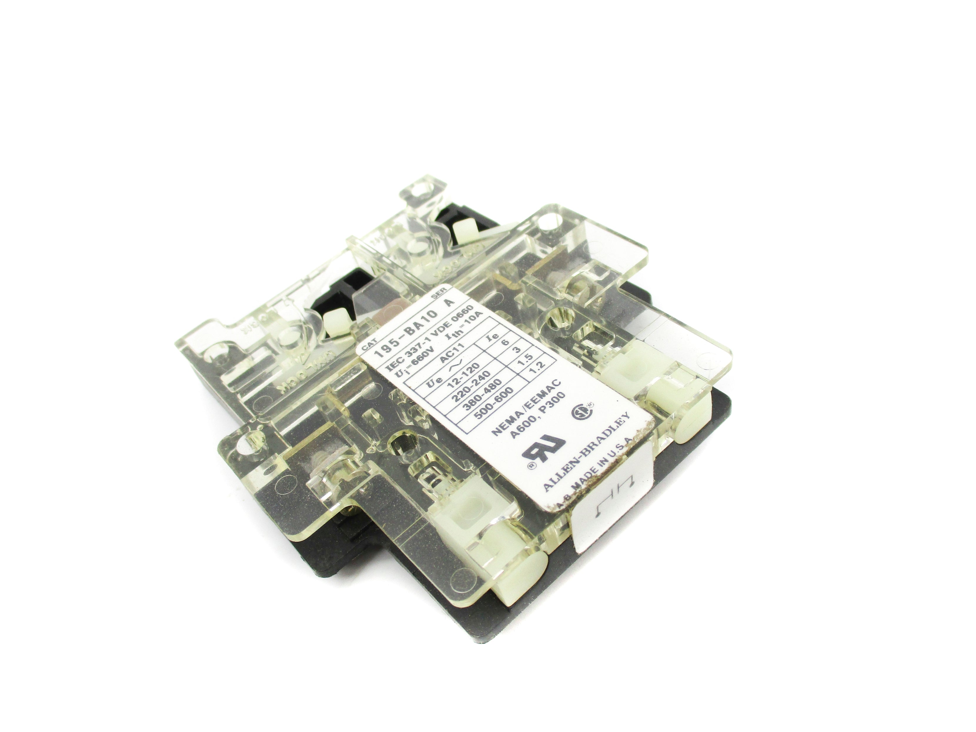 INDUSTRIAL SPARE PART 195-BA10 SER. A 500-600VAC 1.2A ( BK/YL) NSMP
