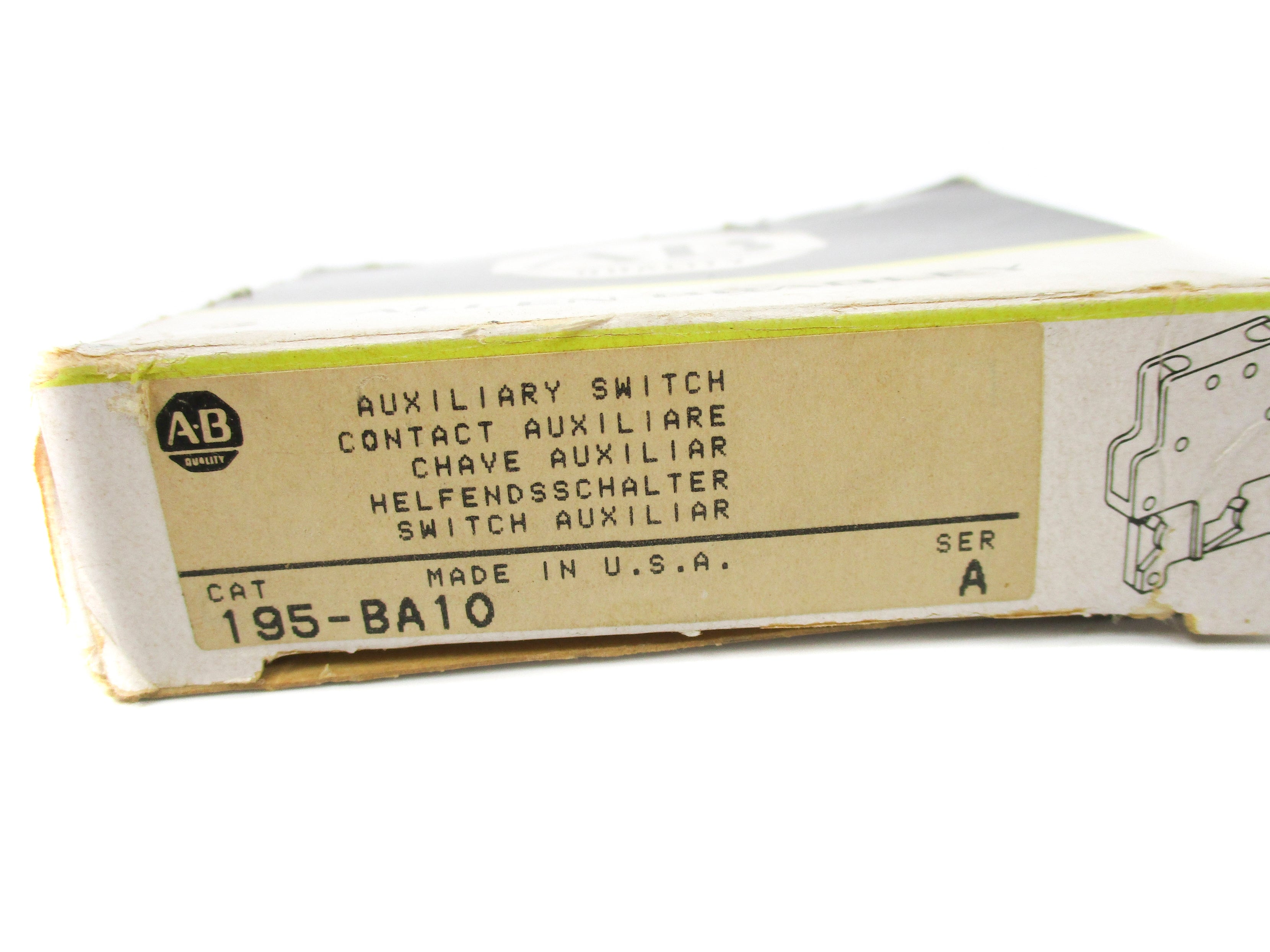 INDUSTRIAL SPARE PART 195-BA10 SER. A 500-600VAC 1.2A ( BK/YL) NSMP