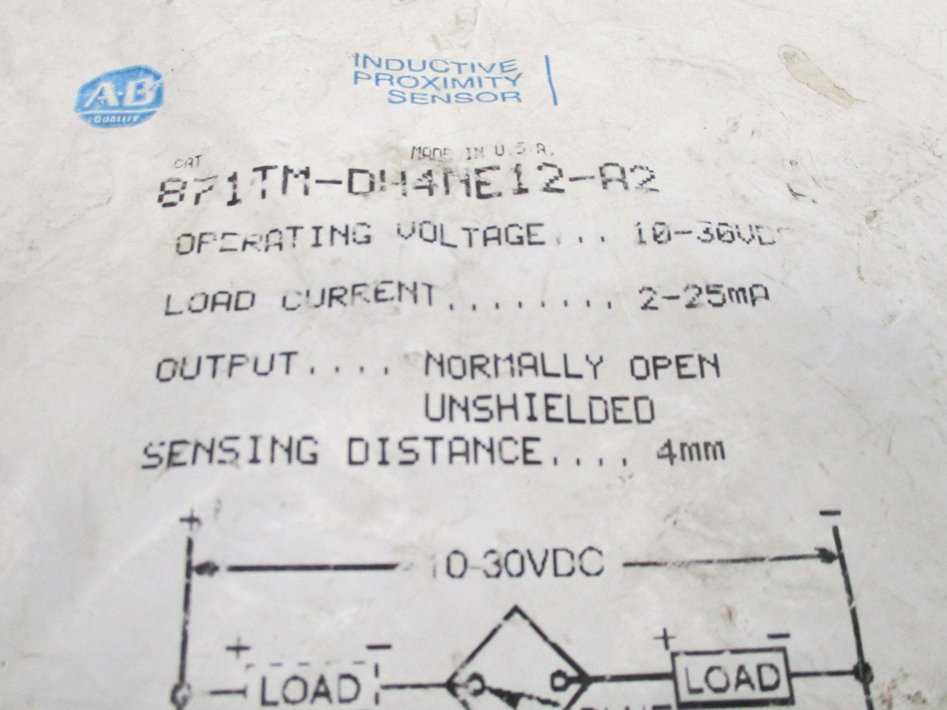 INDUSTRIAL SPARE PART 871TM-DH4NE12-A2 SER. A NSMP