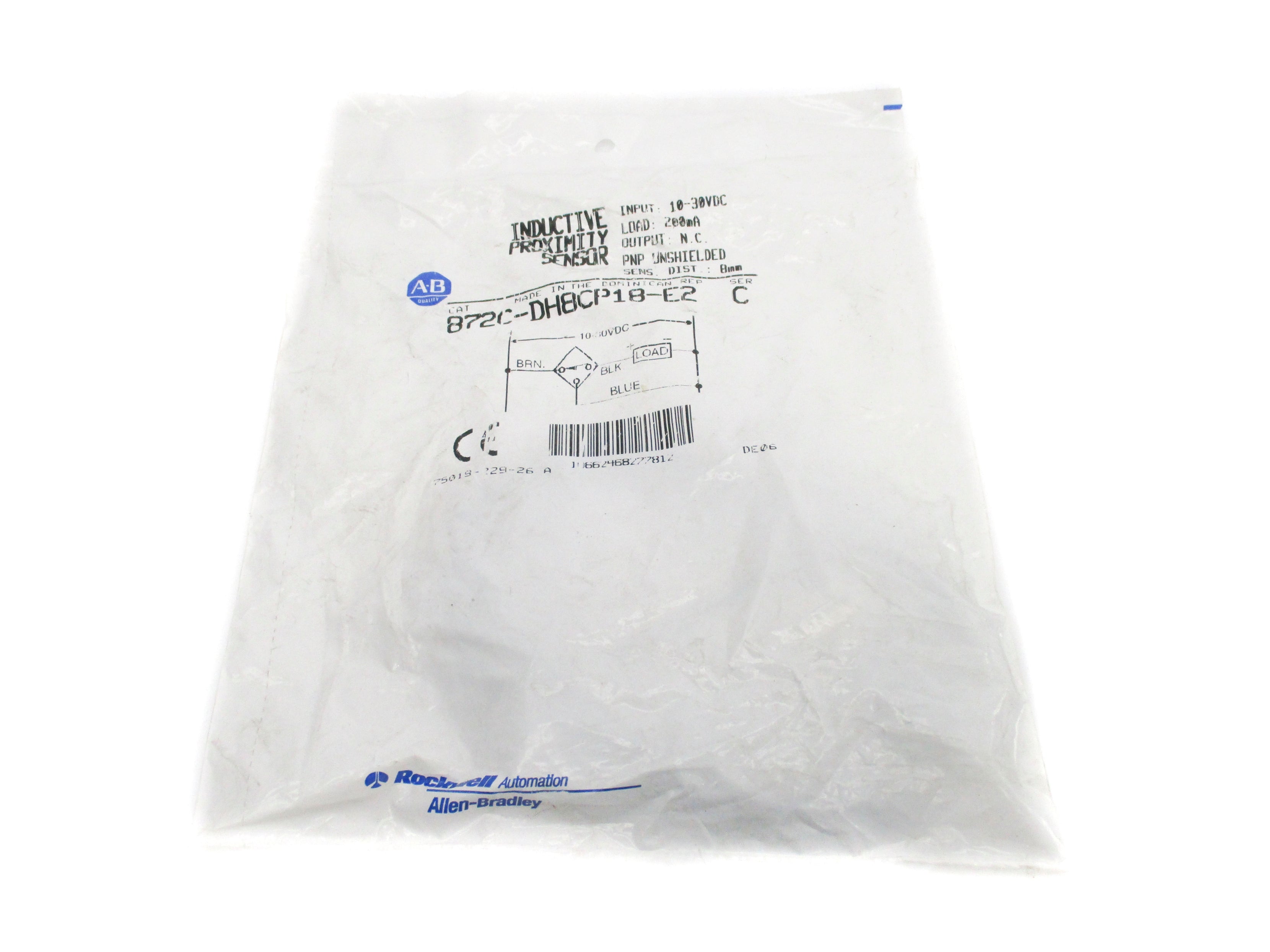 ALLEN BRADLEY 872C-DH8CP18-E2 SER. C NSMP