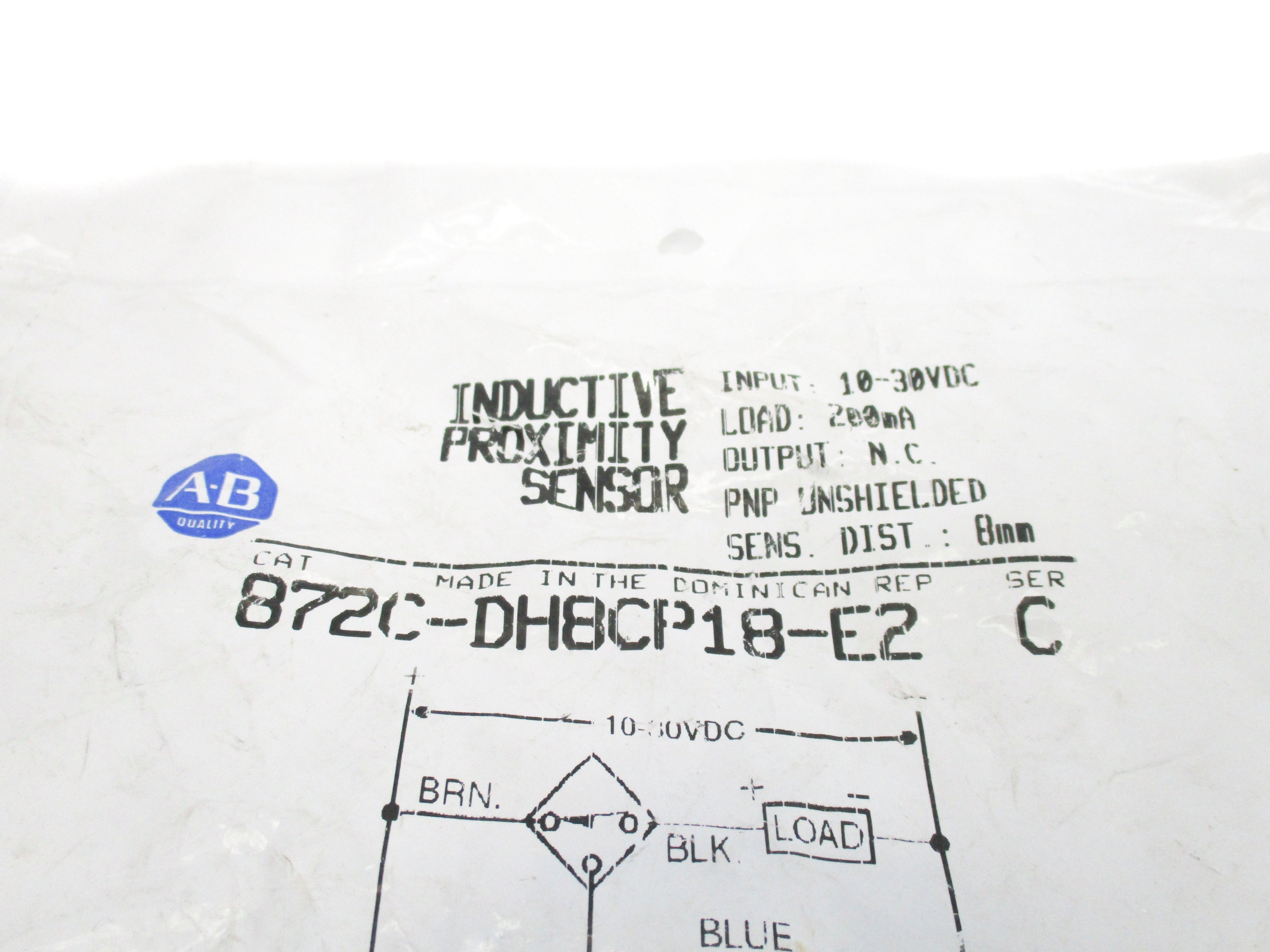 ALLEN BRADLEY 872C-DH8CP18-E2 SER. C NSMP