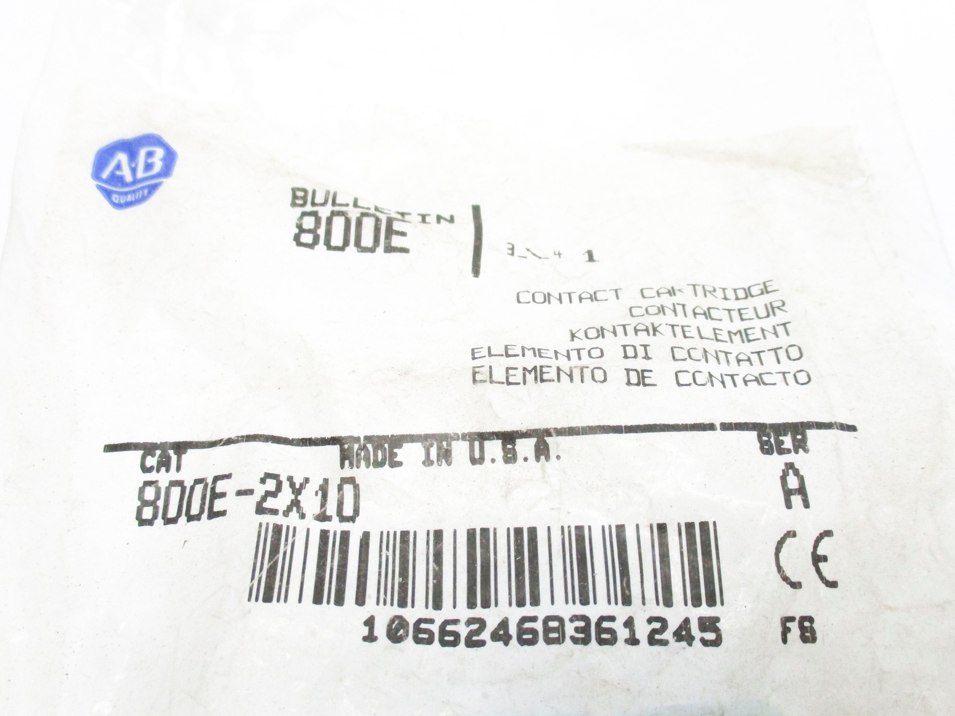 ALLEN BRADLEY 800E-2X10 SER. A NSMP