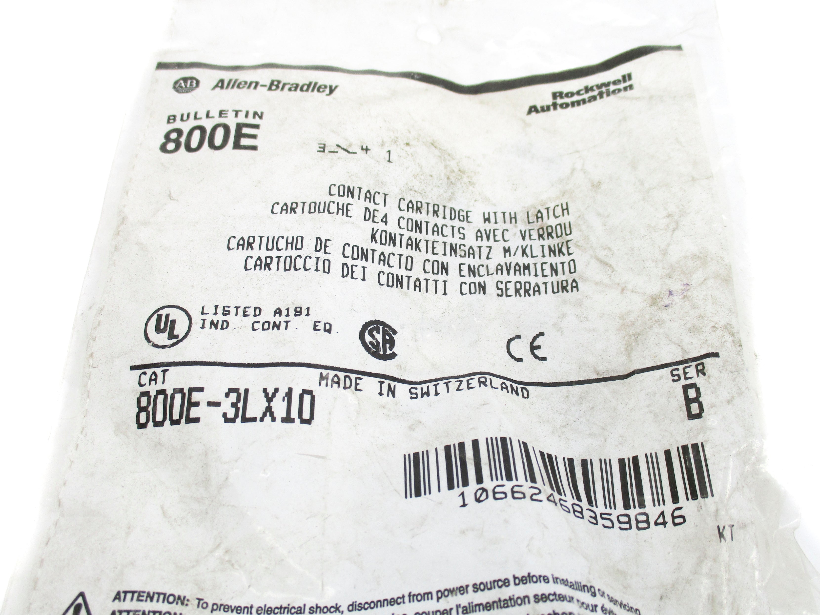 INDUSTRIAL SPARE PART 800E-3LX10 SER. B NSMP