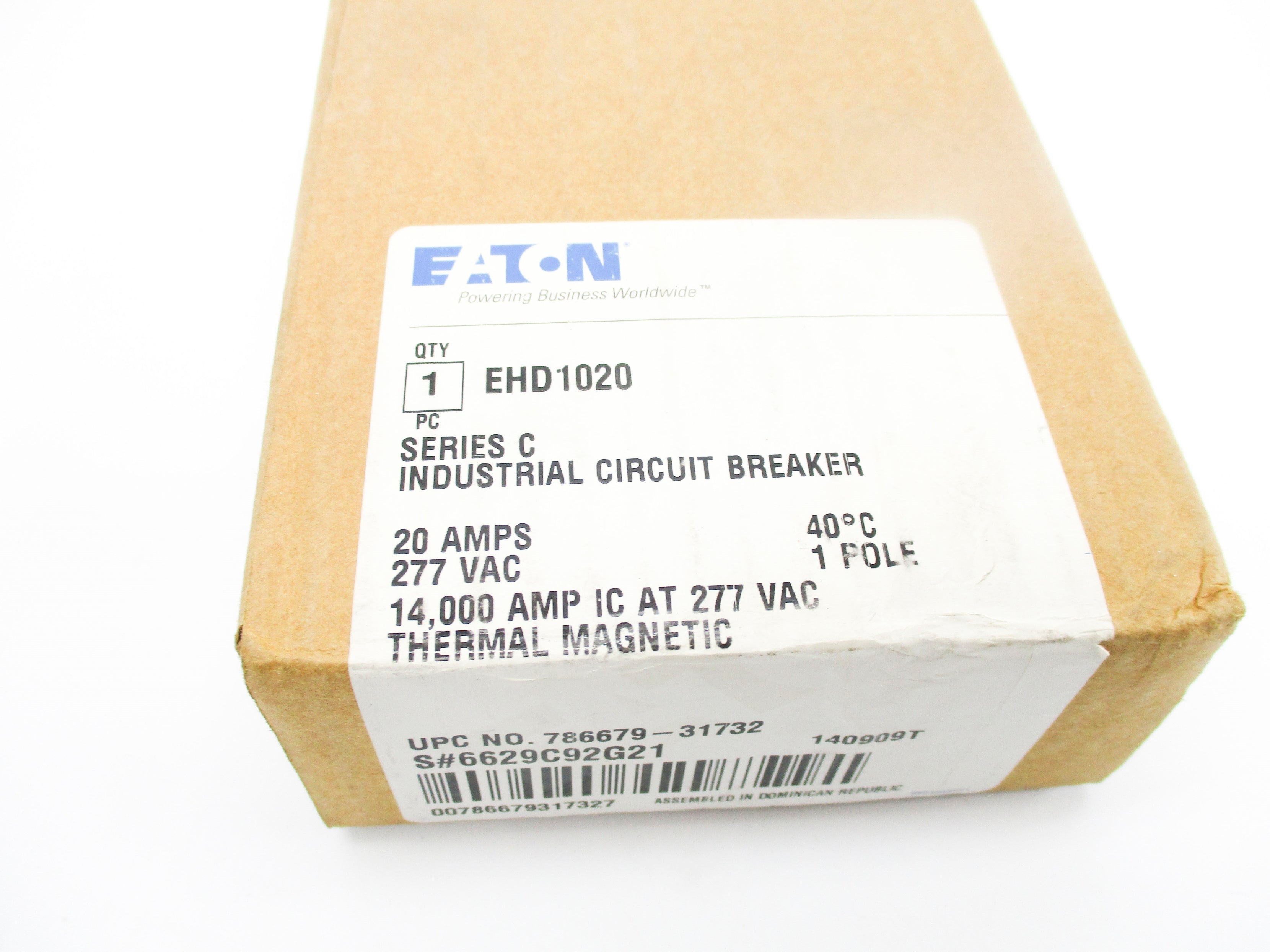 EATON EHD1020 SER. C 20A 277VAC NSMP