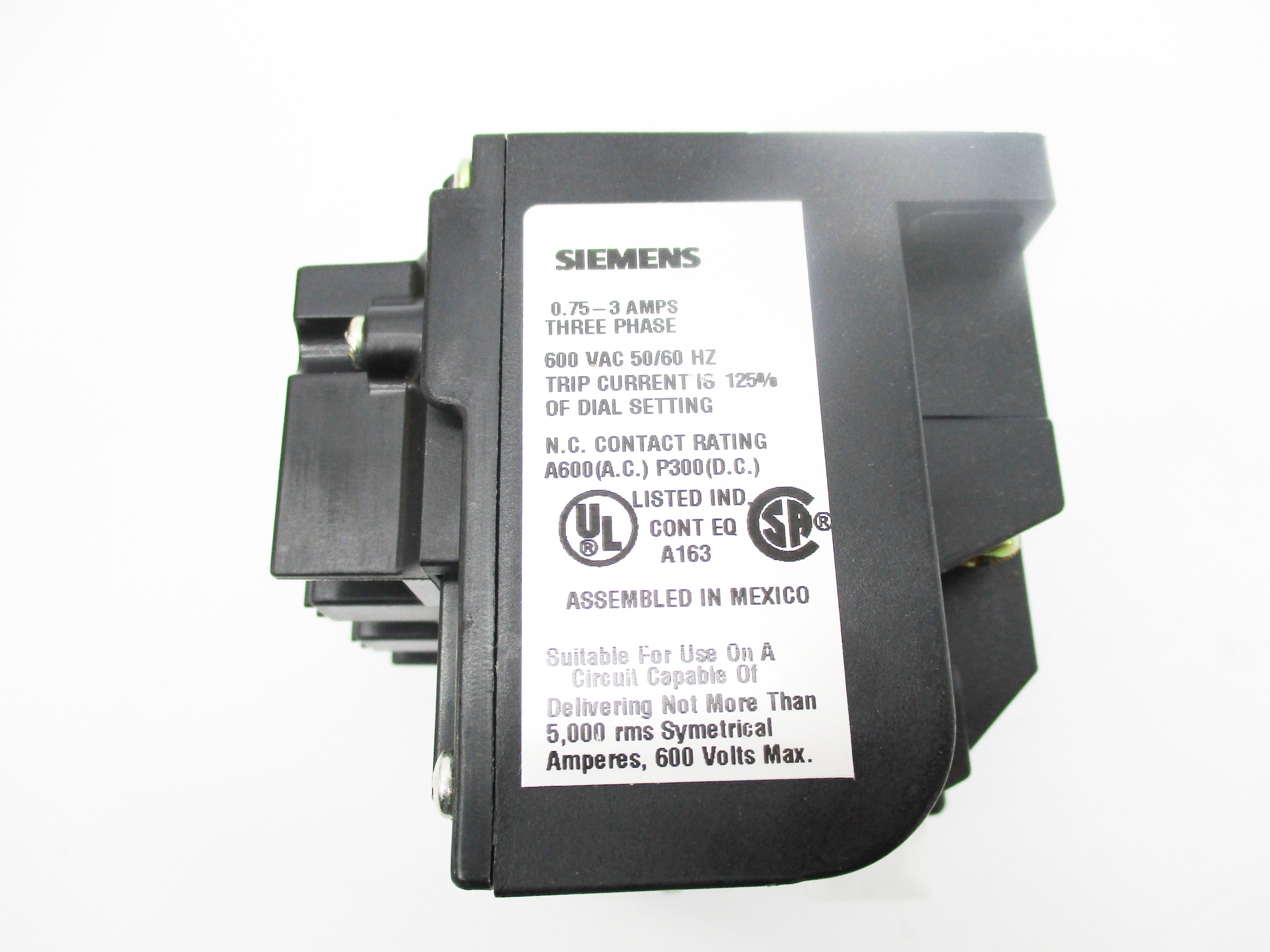 SIEMENS 48ASB3M20 SER. C 0.75-3A 600VAC NSMP