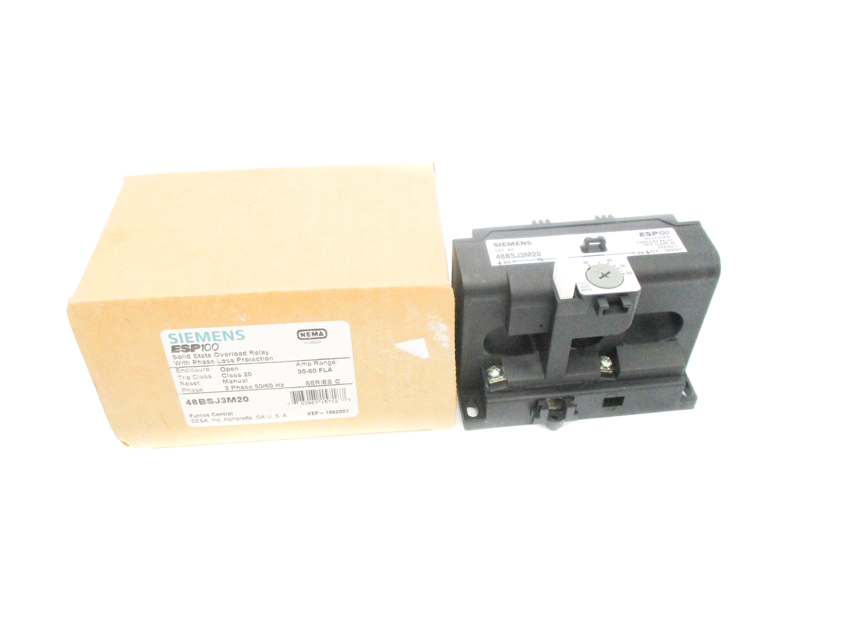 SIEMENS 48BSJ3M20 SER. C 30-60A 600VAC NSMP