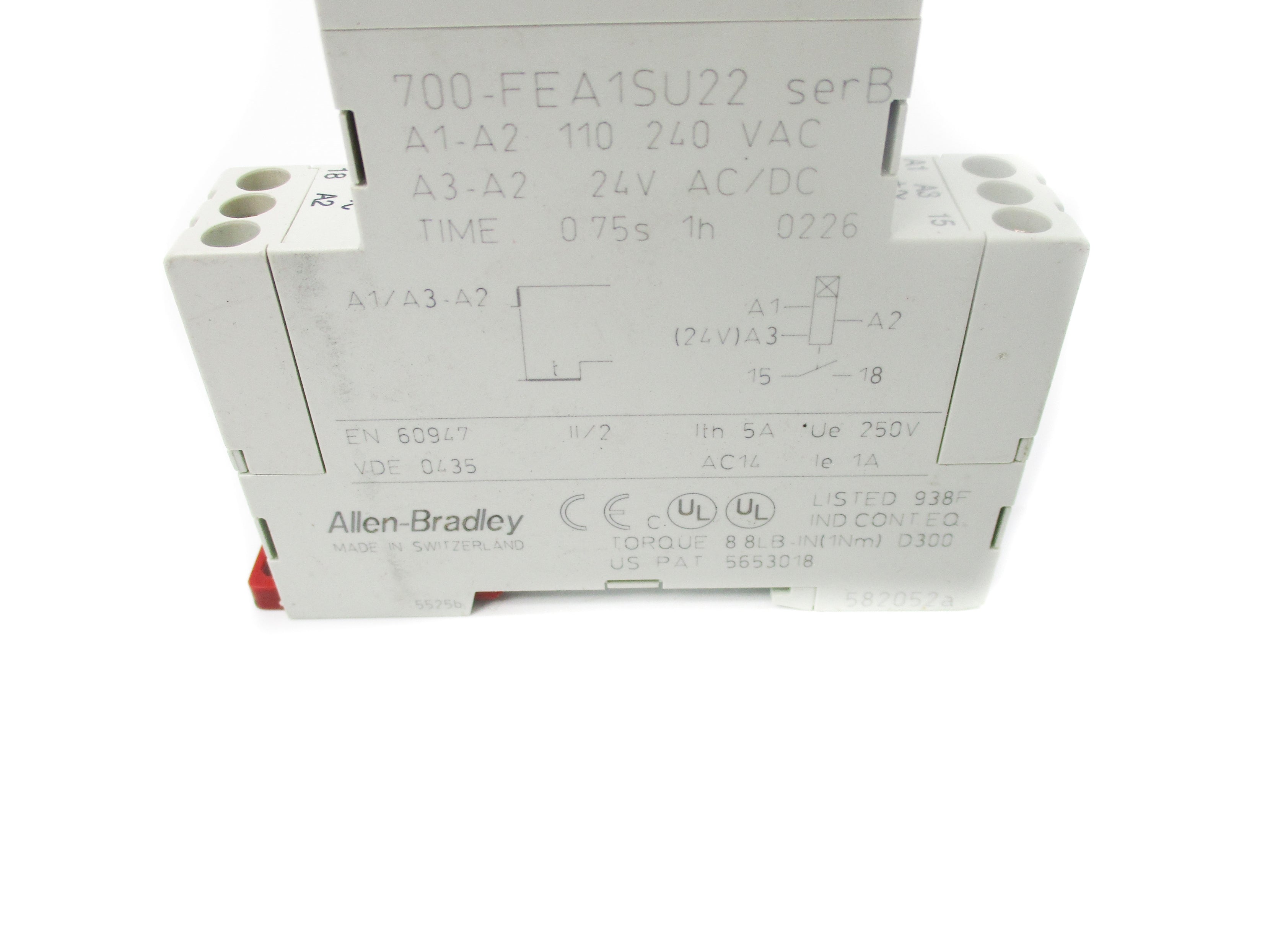 INDUSTRIAL SPARE PART 700-FEA1SU22 SER. B 110-240VAC 5A 0.75S-1H NSNP