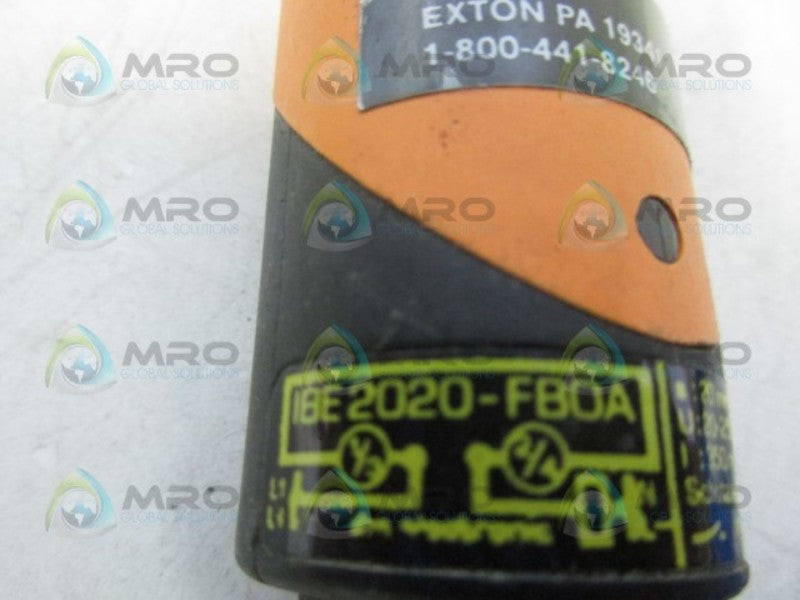 IFM EFECTOR IBE2020-FBOA INDUCTIVE PROXIMITY SENSOR UNMP