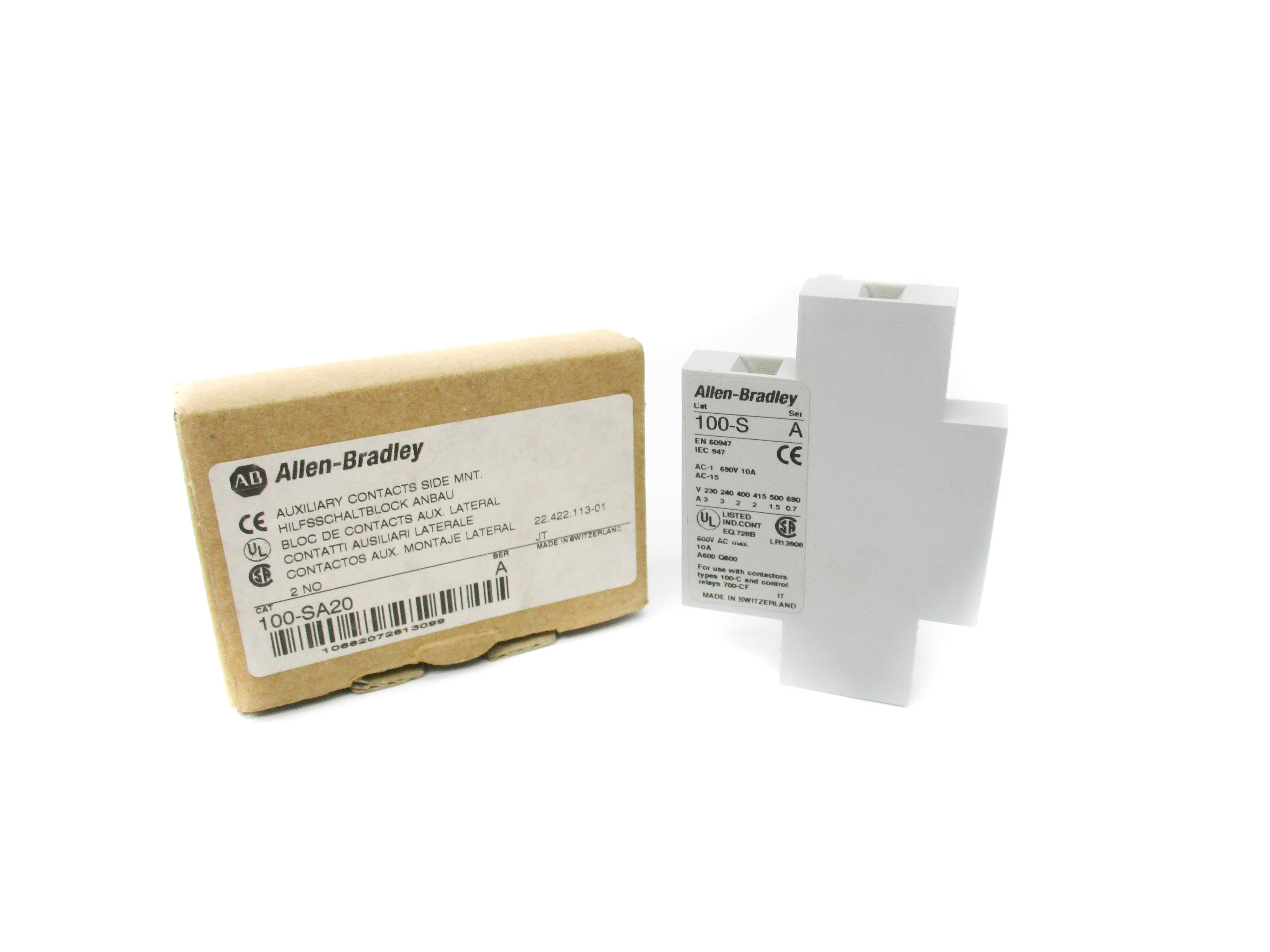 ALLEN BRADLEY 100-SA20 SER. A (BR/WH) NSMP
