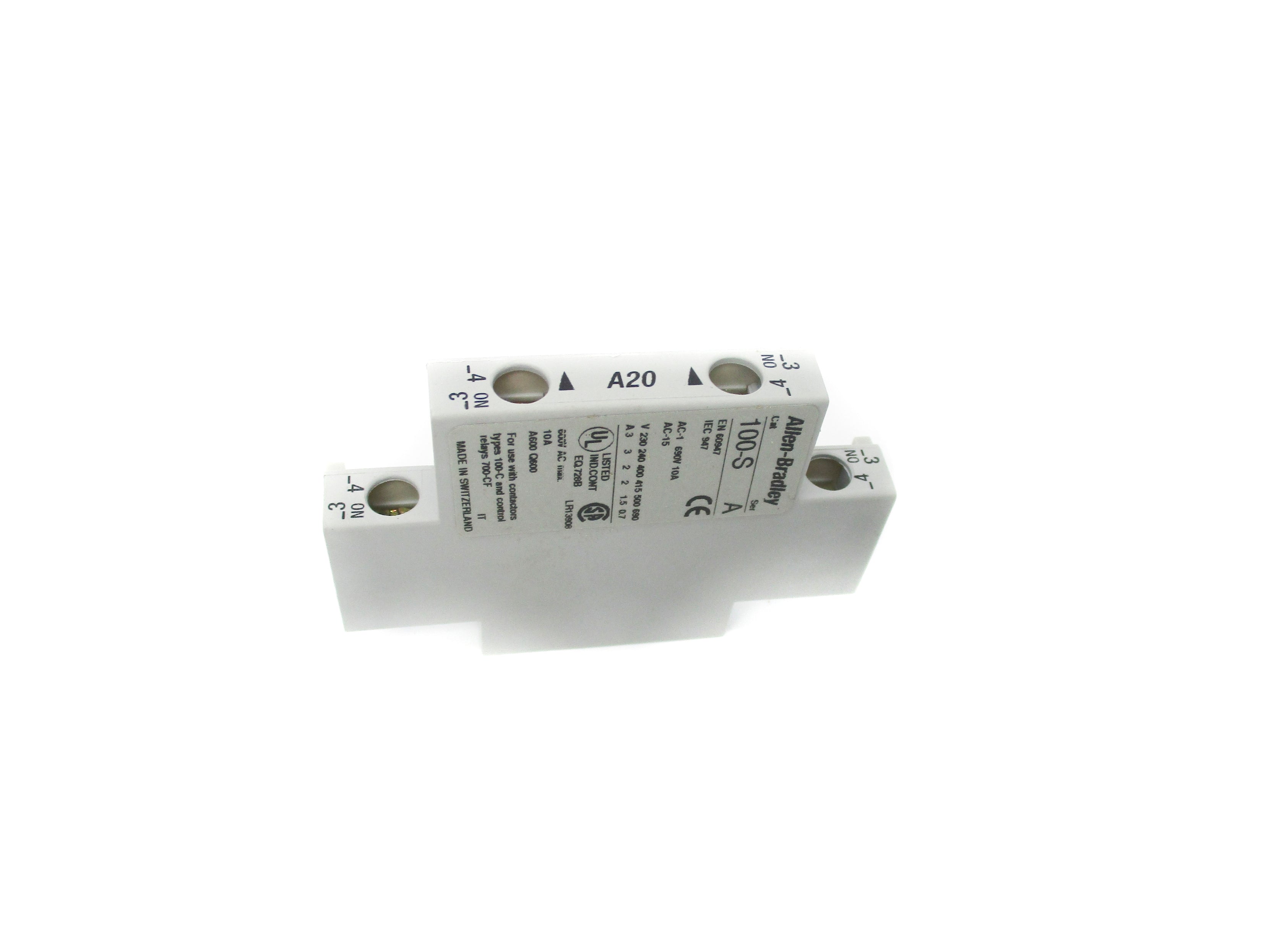ALLEN BRADLEY 100-SA20 SER. A (BR/WH) NSMP