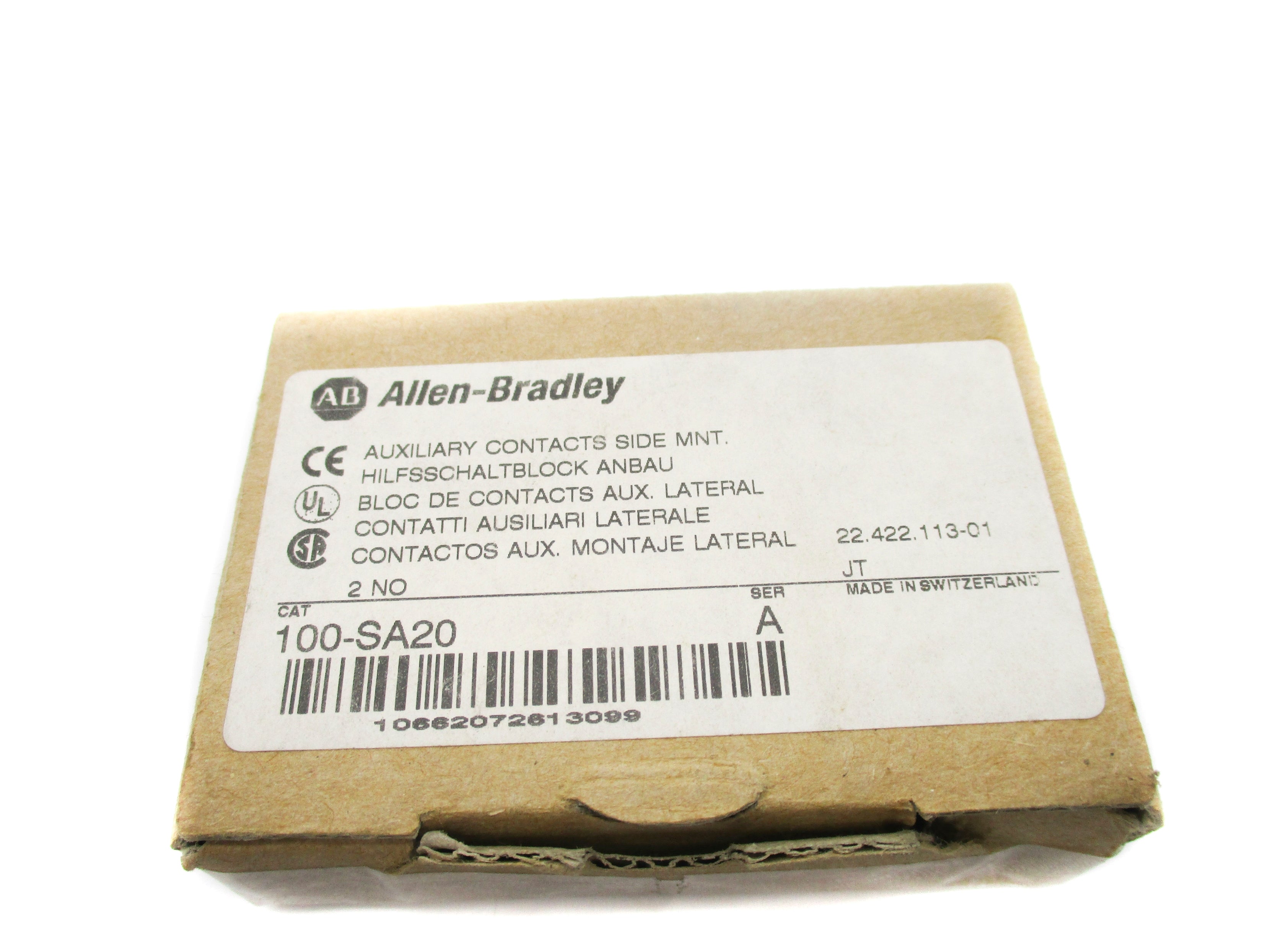 ALLEN BRADLEY 100-SA20 SER. A (BR/WH) NSMP