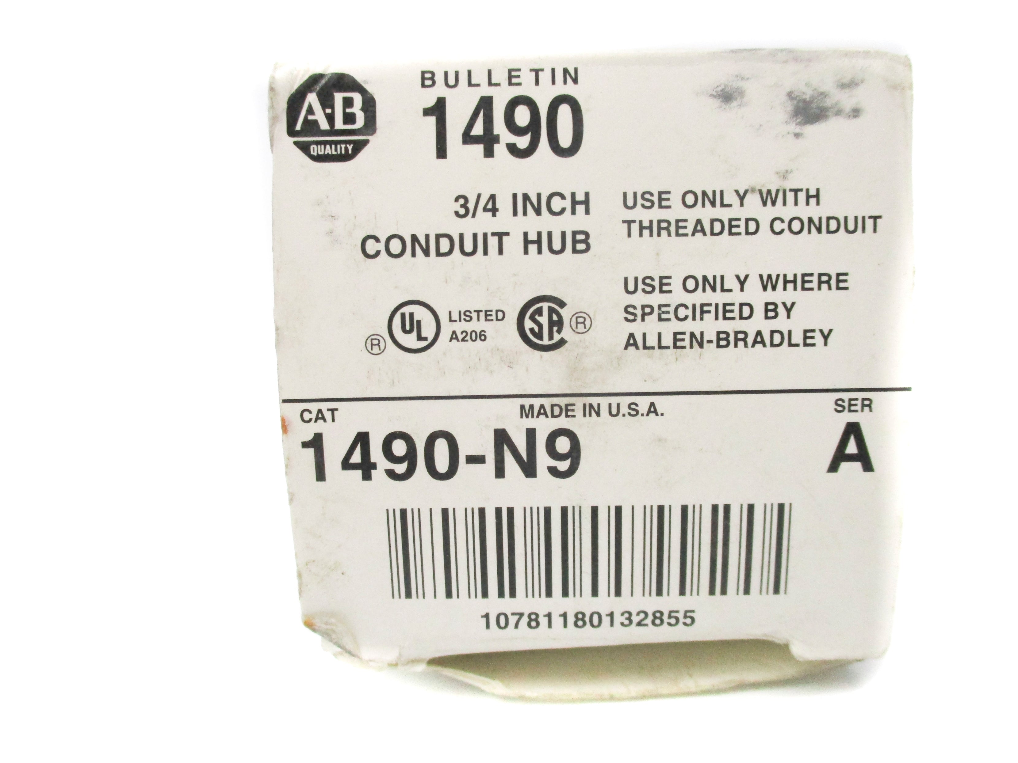 ALLEN BRADLEY 1490-N9 SER. A 3/4" (WH) NSMP