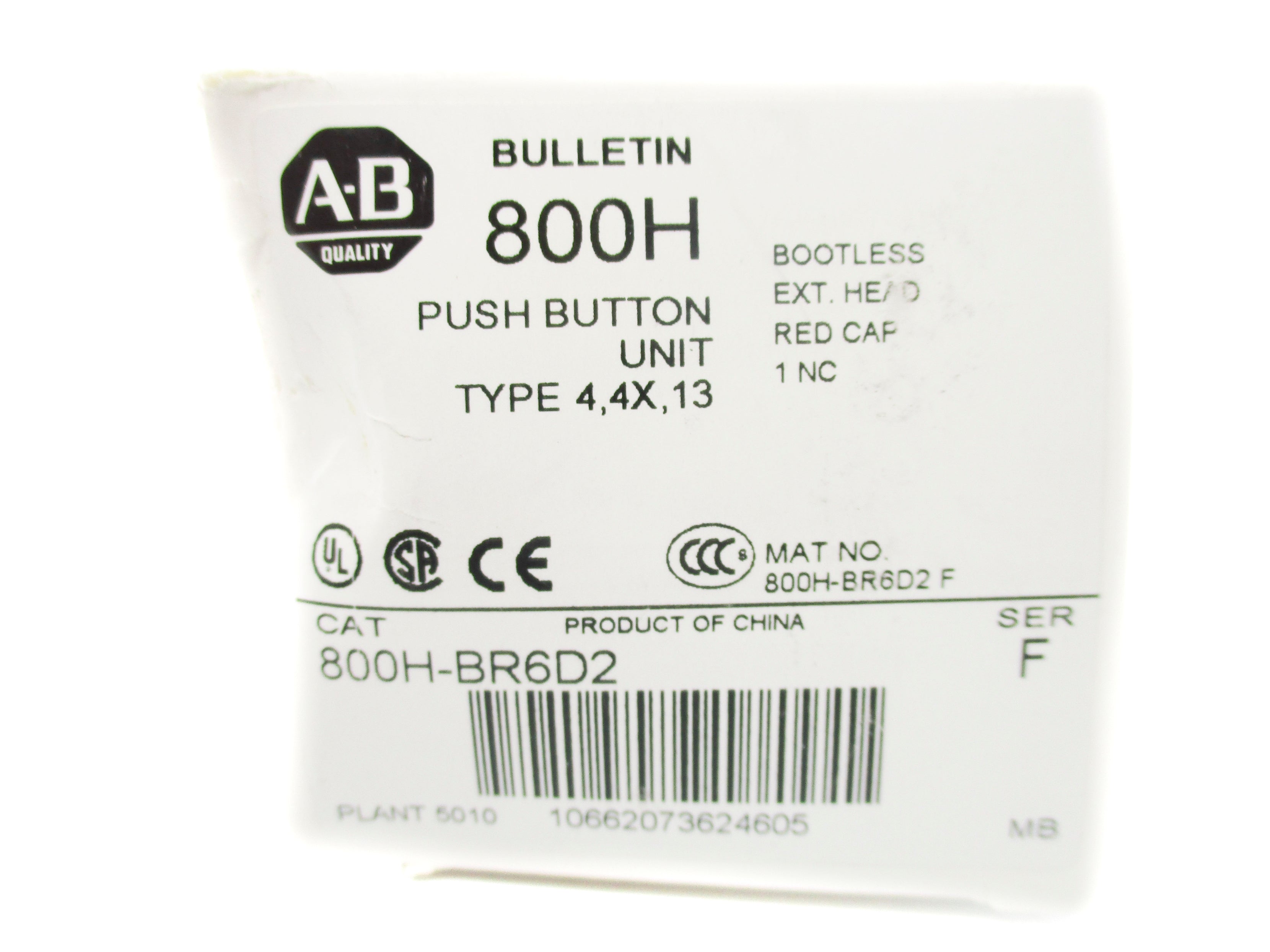 INDUSTRIAL SPARE PART 800H-BR6D2 SER. F (WH) NSMP