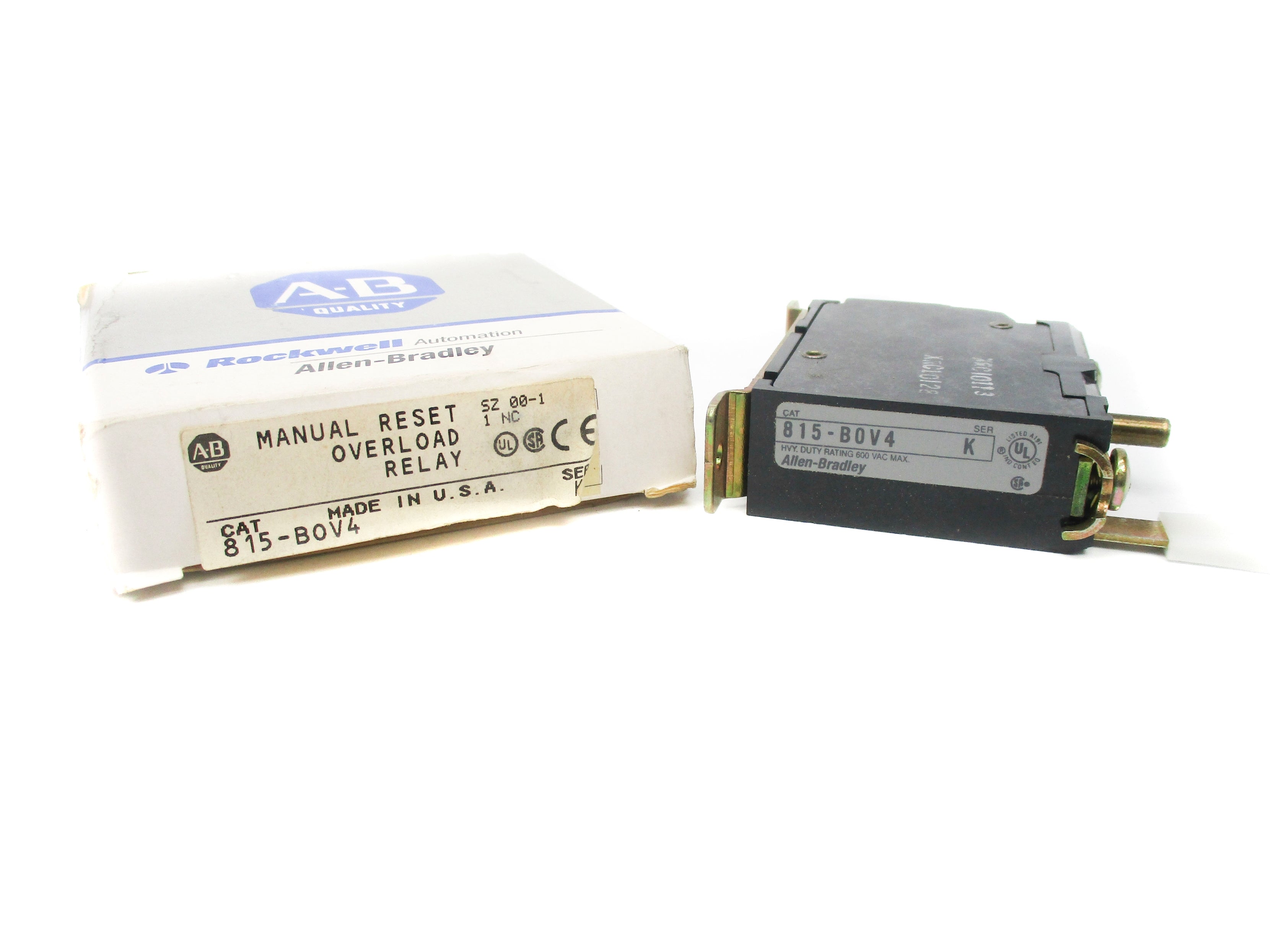 ALLEN BRADLEY 815-BOV4 SER. K 600VAC (GY/BL) NSMP