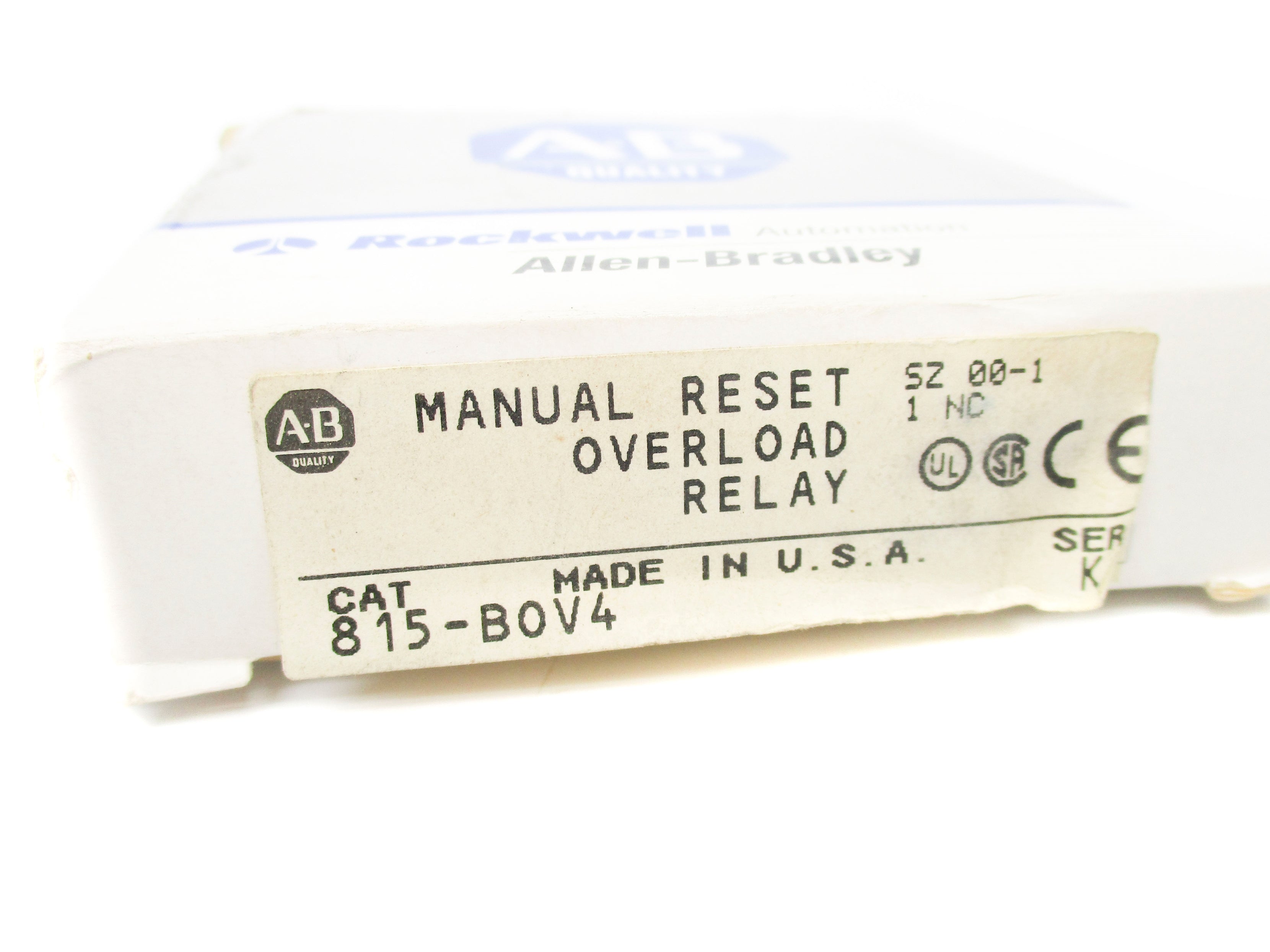 ALLEN BRADLEY 815-BOV4 SER. K 600VAC (GY/BL) NSMP