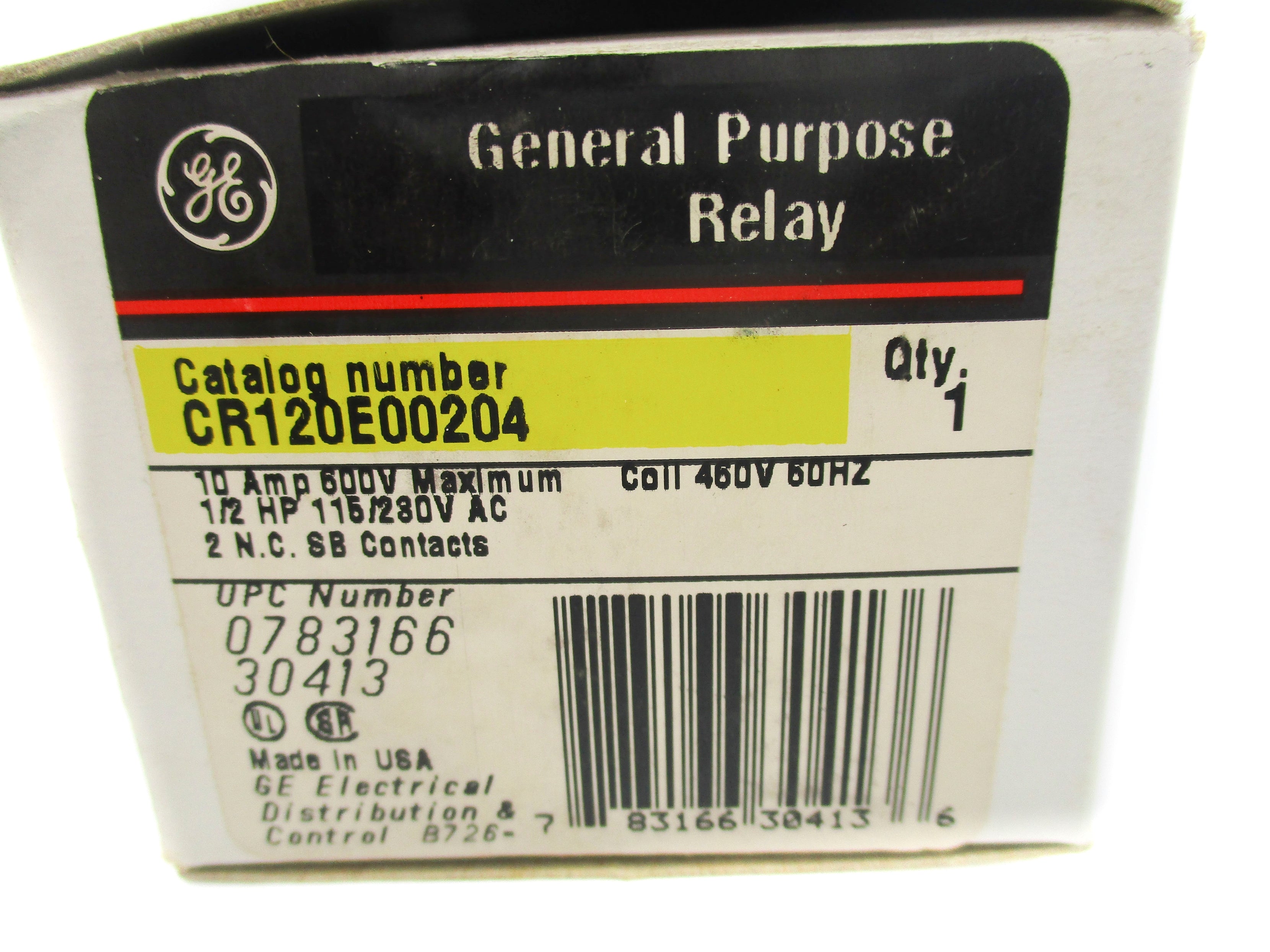 GENERAL ELECTRIC CR120E00204 10A 460V NSMP