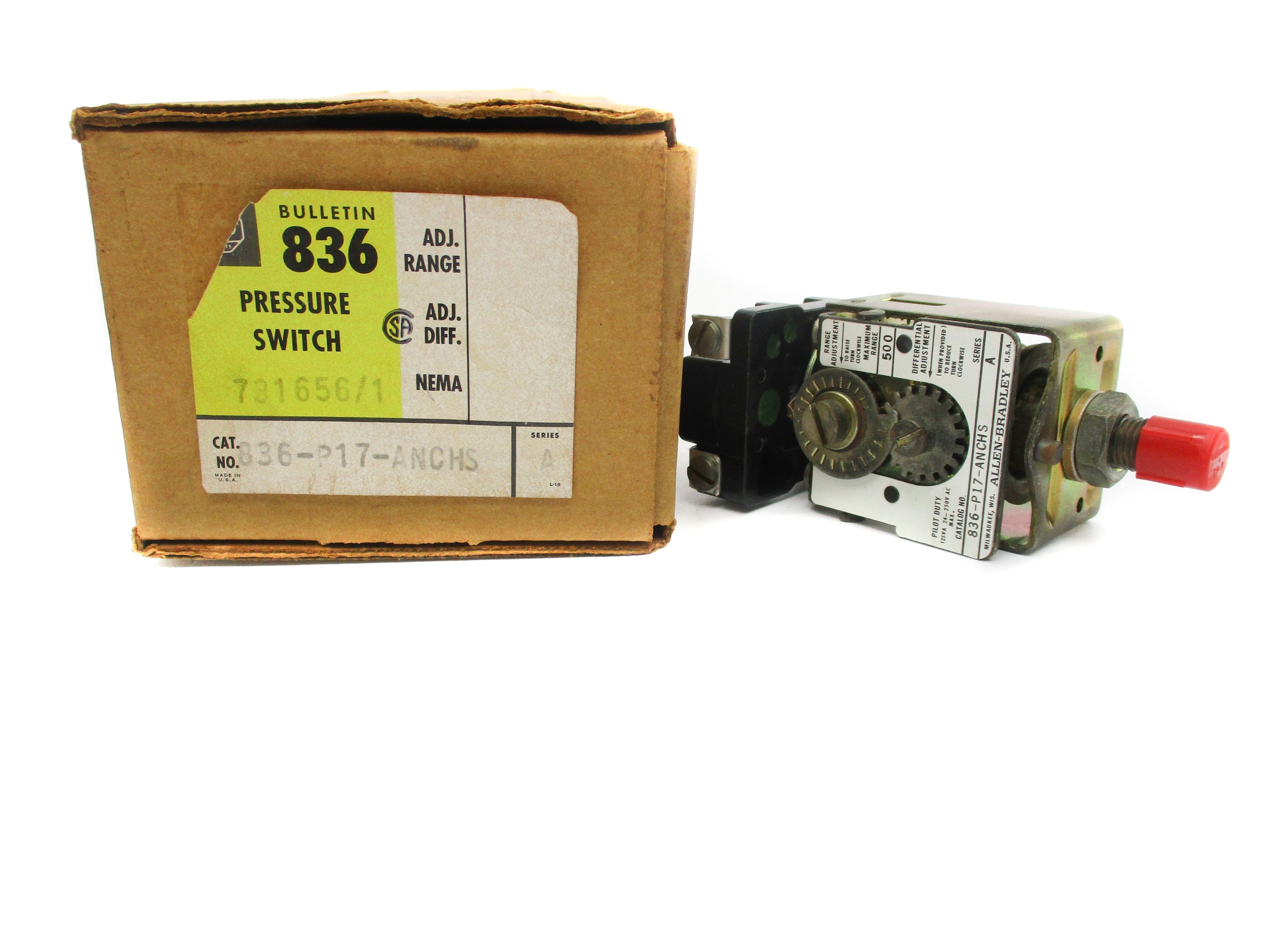 ALLEN BRADLEY 836-P17-ANCHS SER. A (BR/YL) NSMP