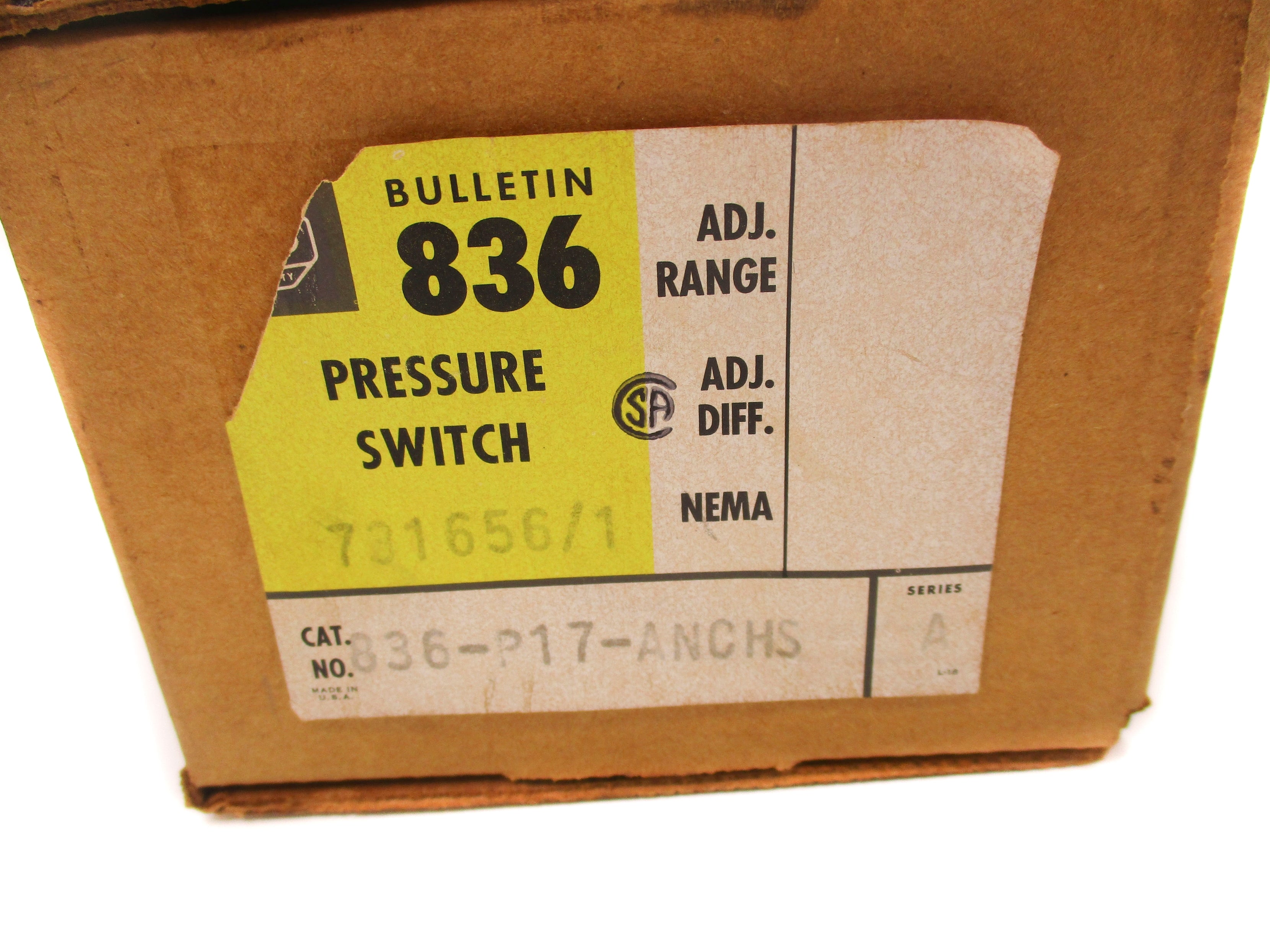 ALLEN BRADLEY 836-P17-ANCHS SER. A (BR/YL) NSMP