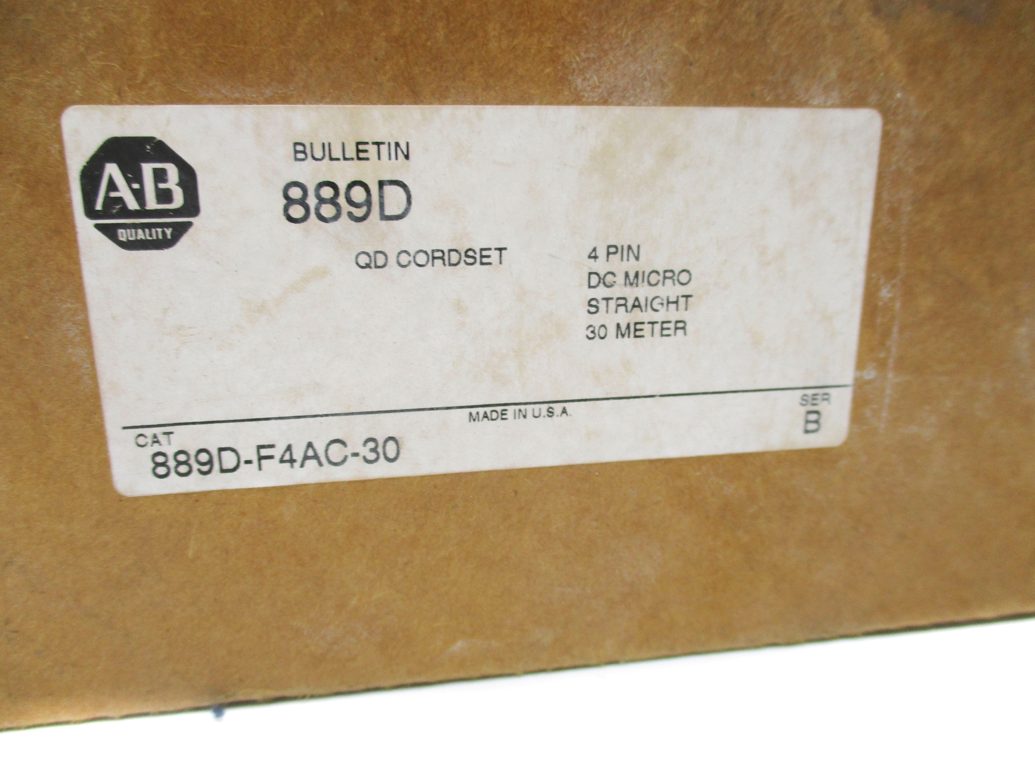 ALLEN BRADLEY 889D-F4AC-30 SER. B (BR/WH) NSMP