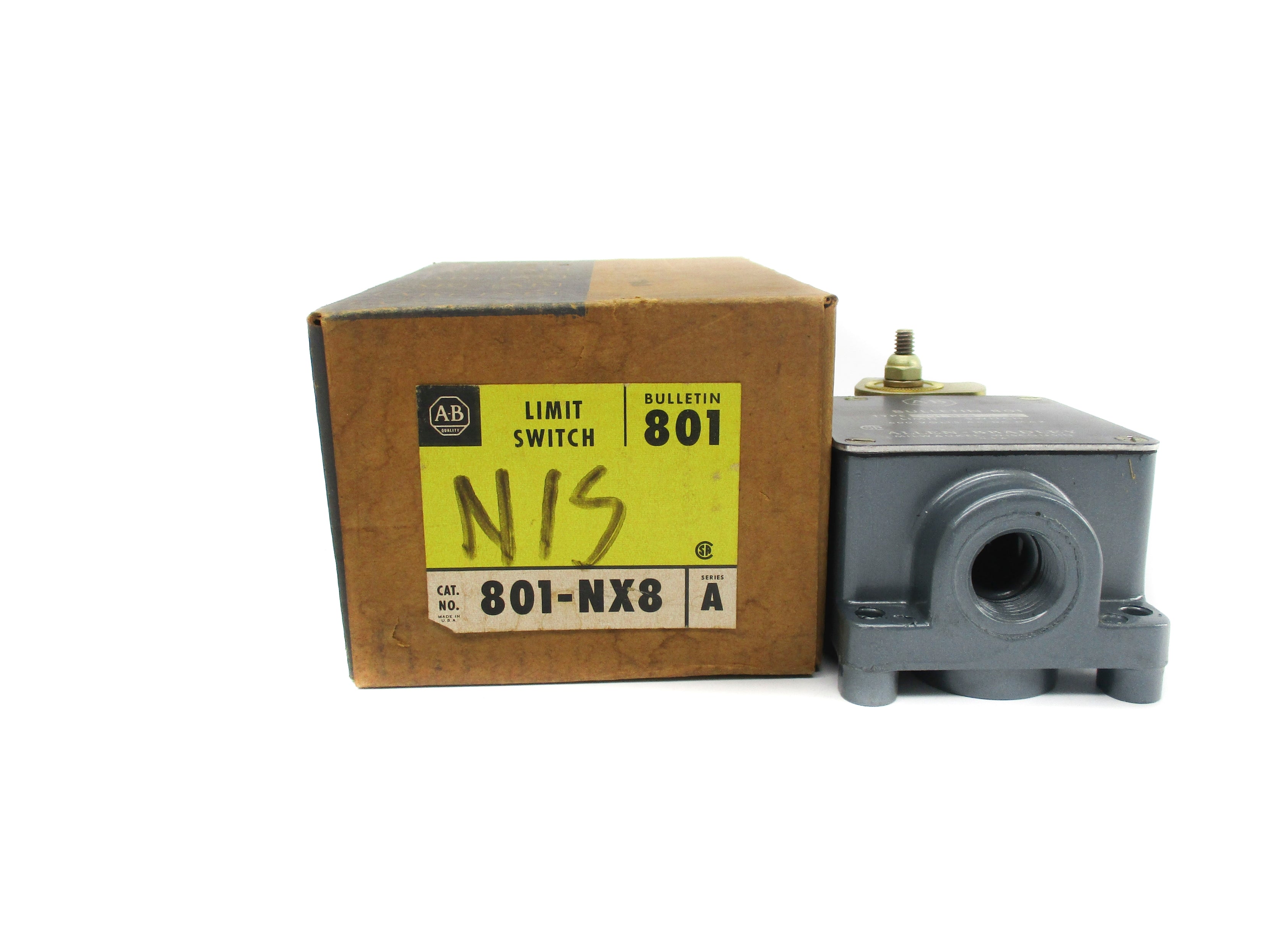 ALLEN BRADLEY 801-NX8 SER. A (BR/YL) NSMP