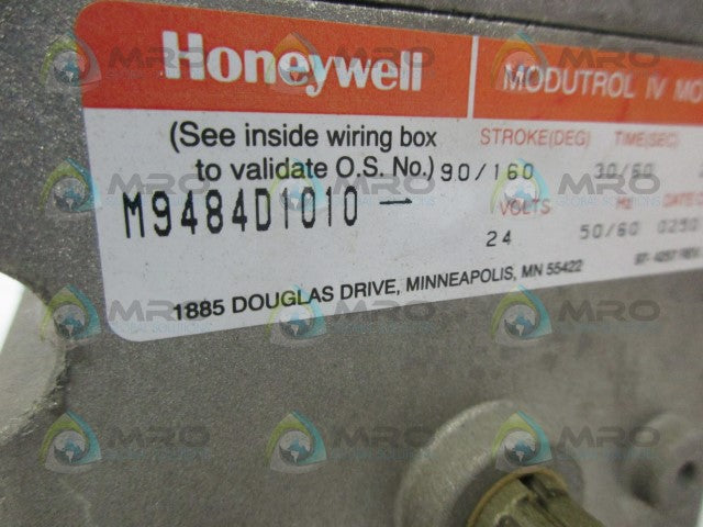 HONEYWELL M9484D1010 MODUTROL IV MOTOR *NEW NO BOX*