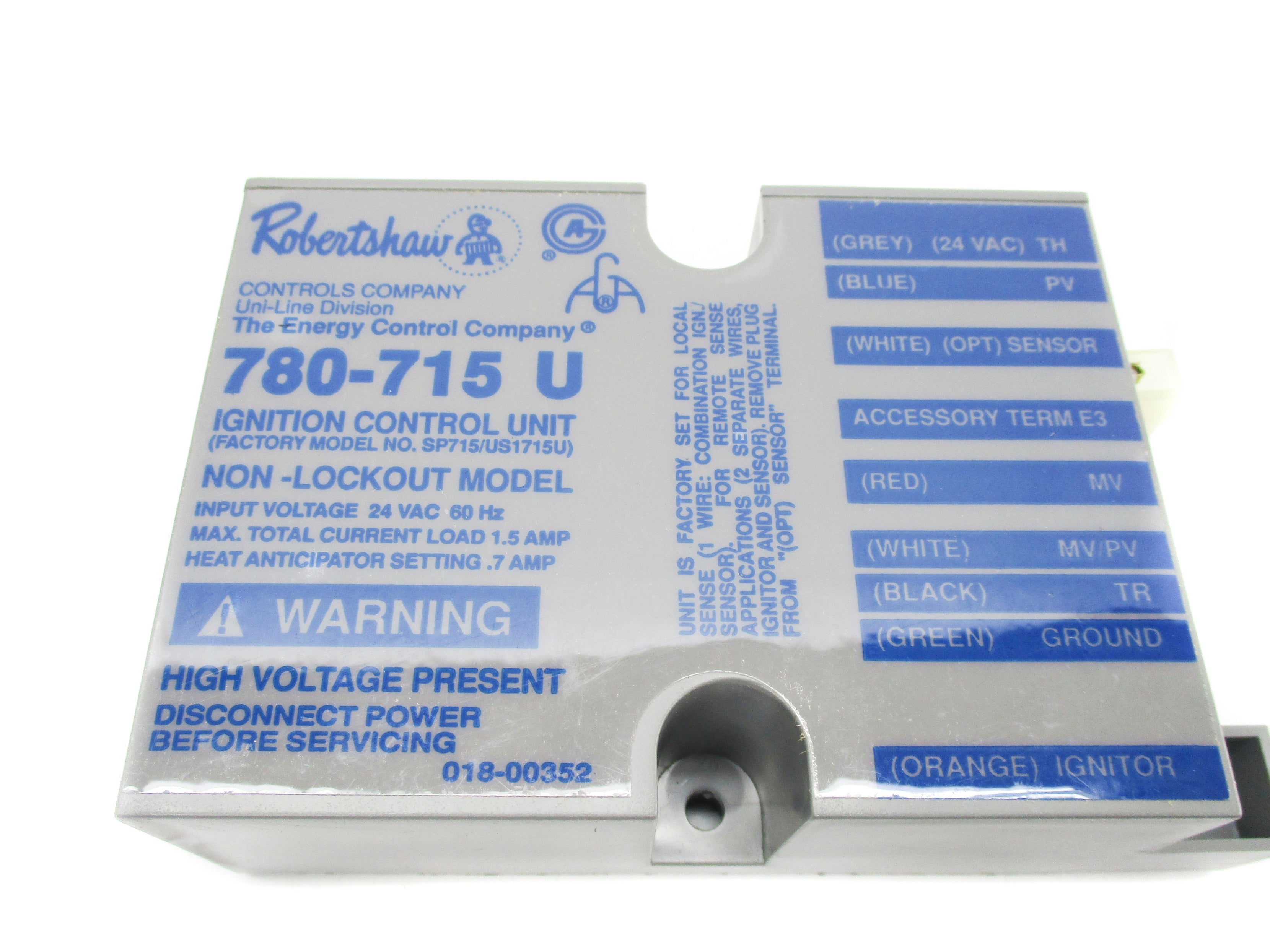 ROBERTSHAW 780-715U UNMP