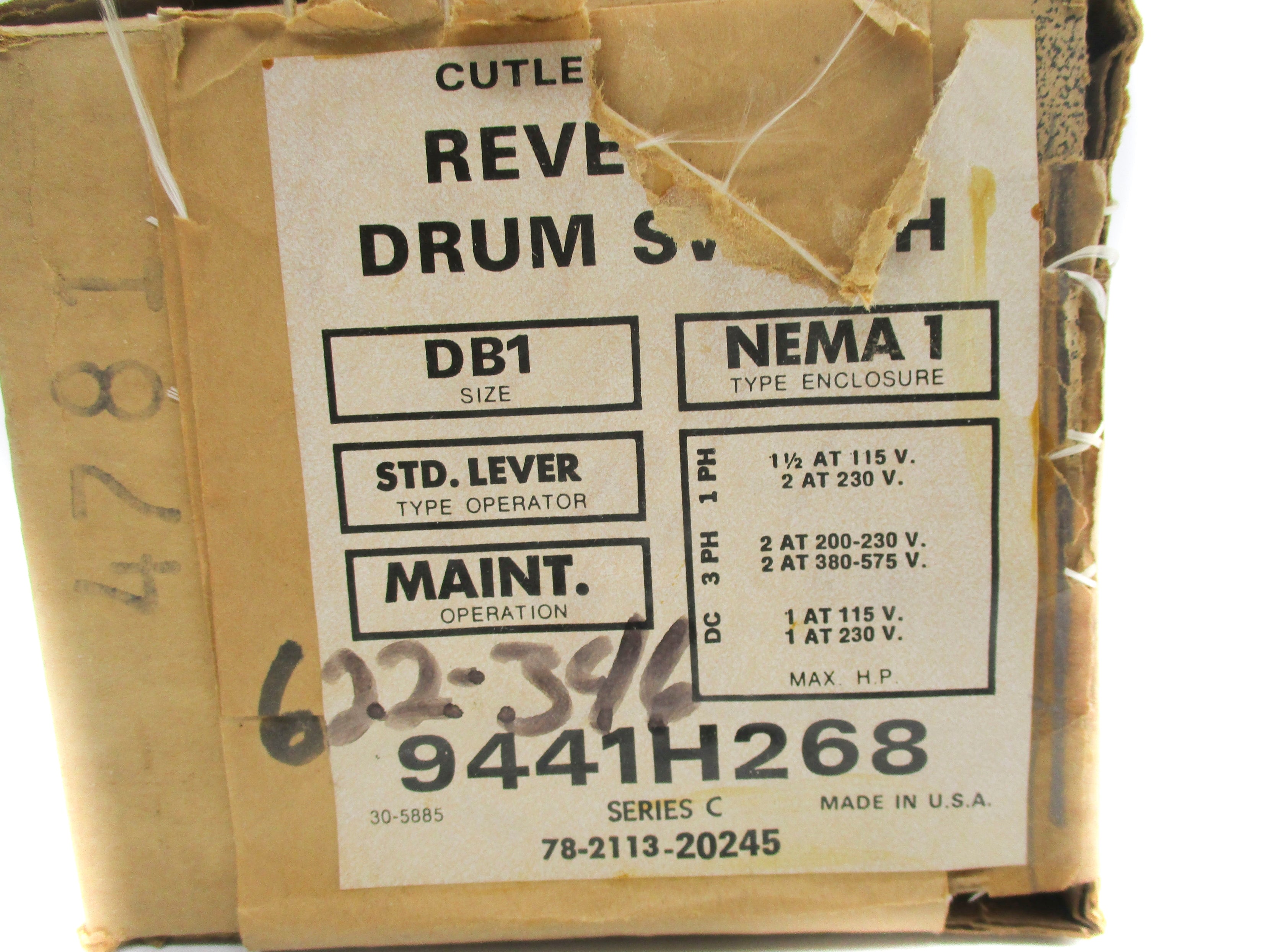 CUTLER HAMMER 9441H268 SER. C NSMP