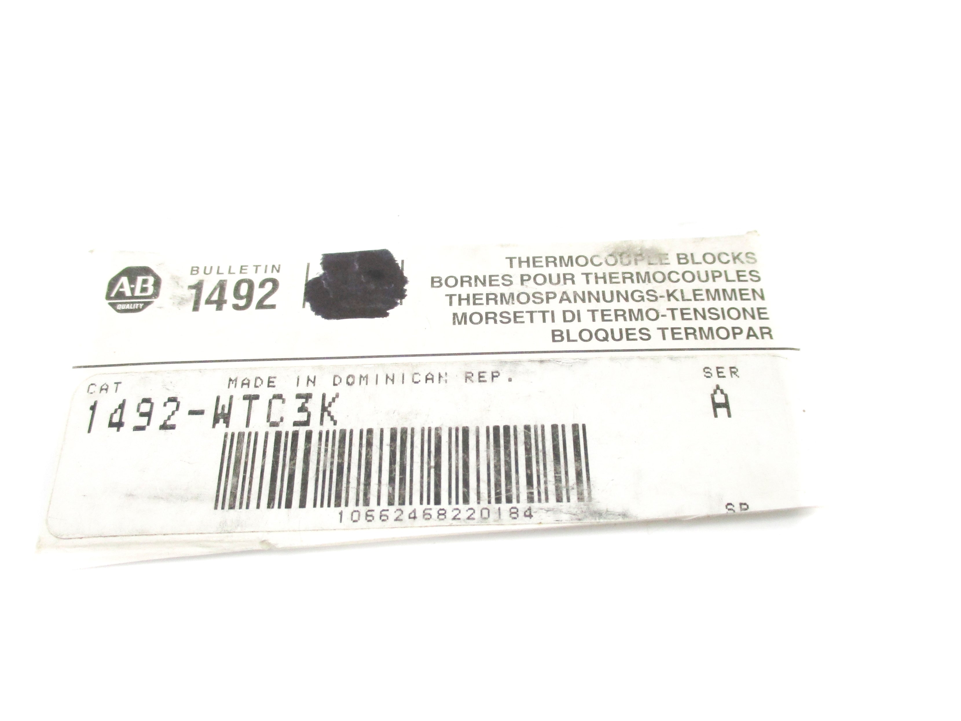 ALLEN BRADLEY 1492-WTC3K SER. A NSNP