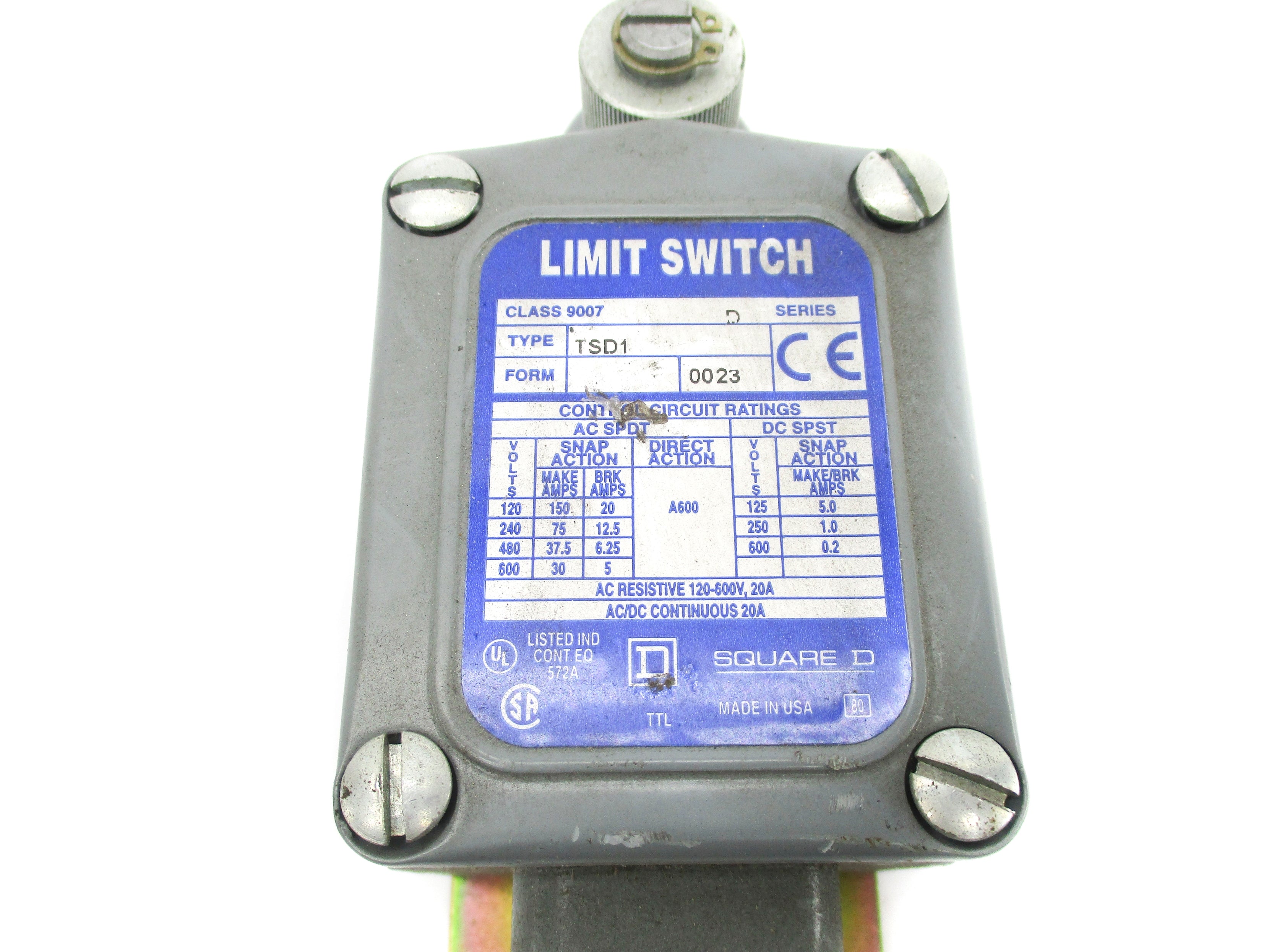 SQUARE D 9007TSD1 SER. D NSNP