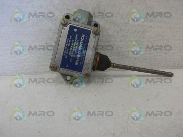 MICROSWITCH BAF1-2RN18-RH LIMIT SWITCH (GREY BODY) *USED*