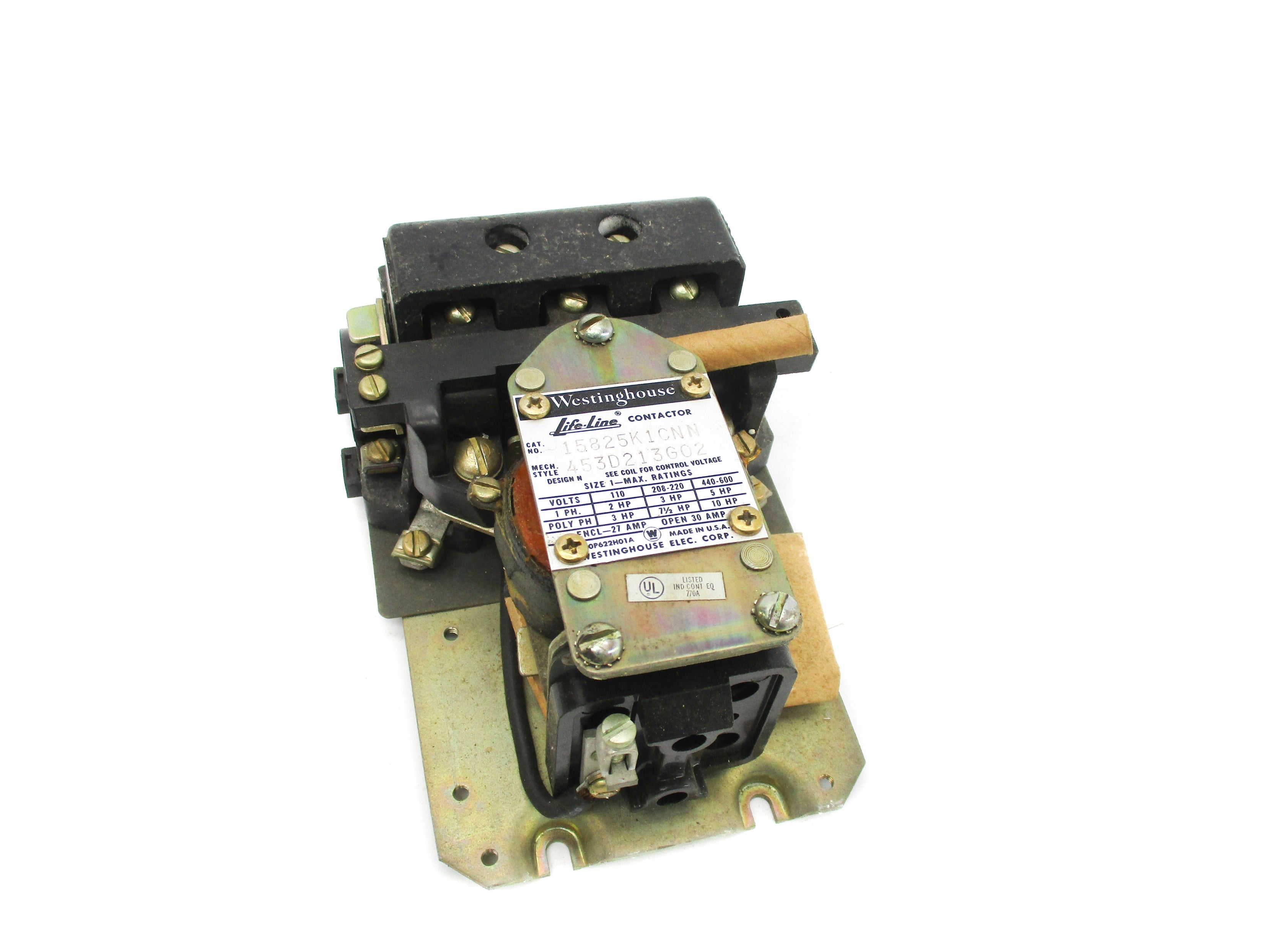 WESTINGHOUSE 15825K1CNNC 600V NSMP
