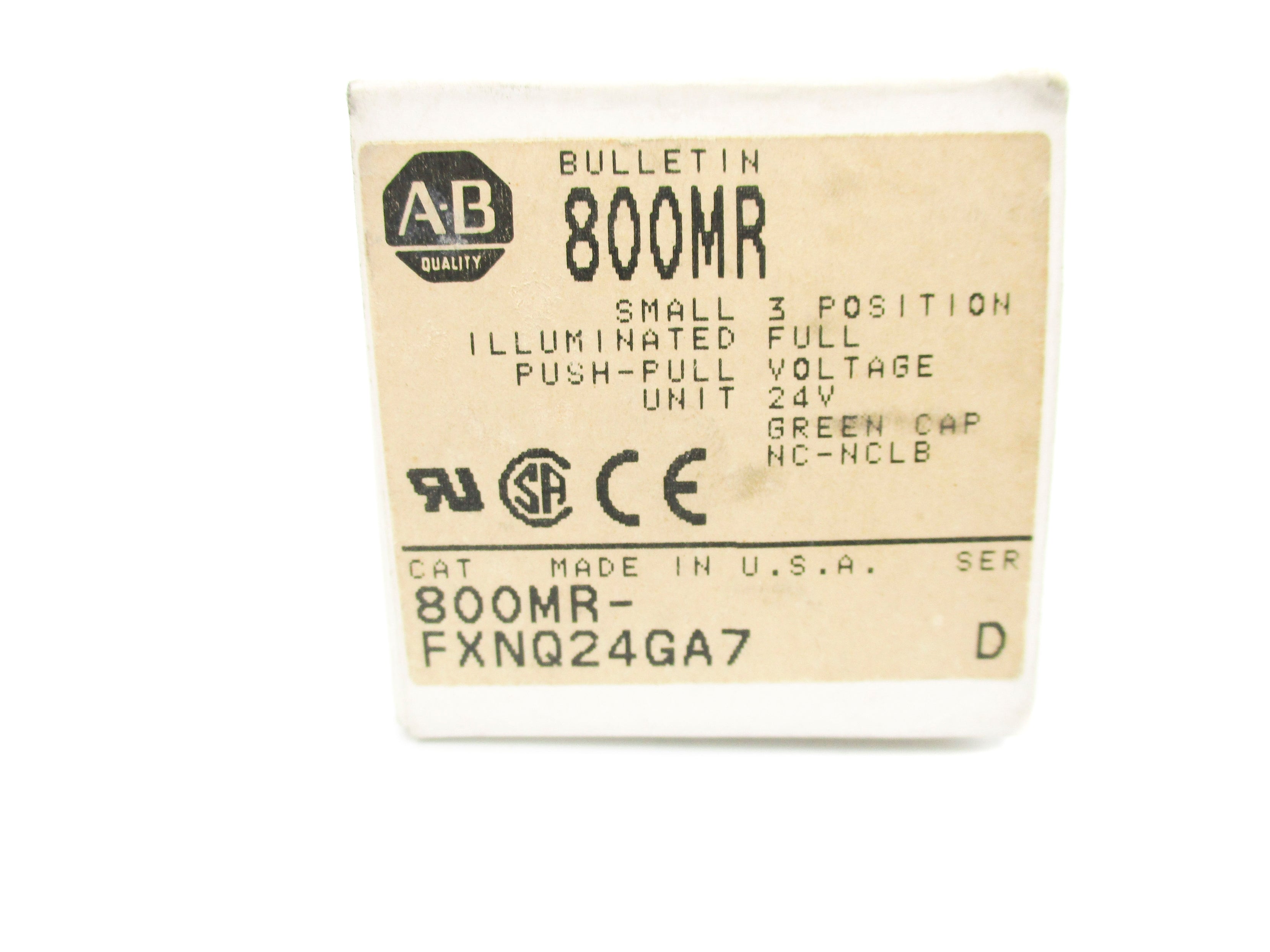 INDUSTRIAL SPARE PART 800MR-FXNQ24GA7 SER. D (GY/BL) NSMP