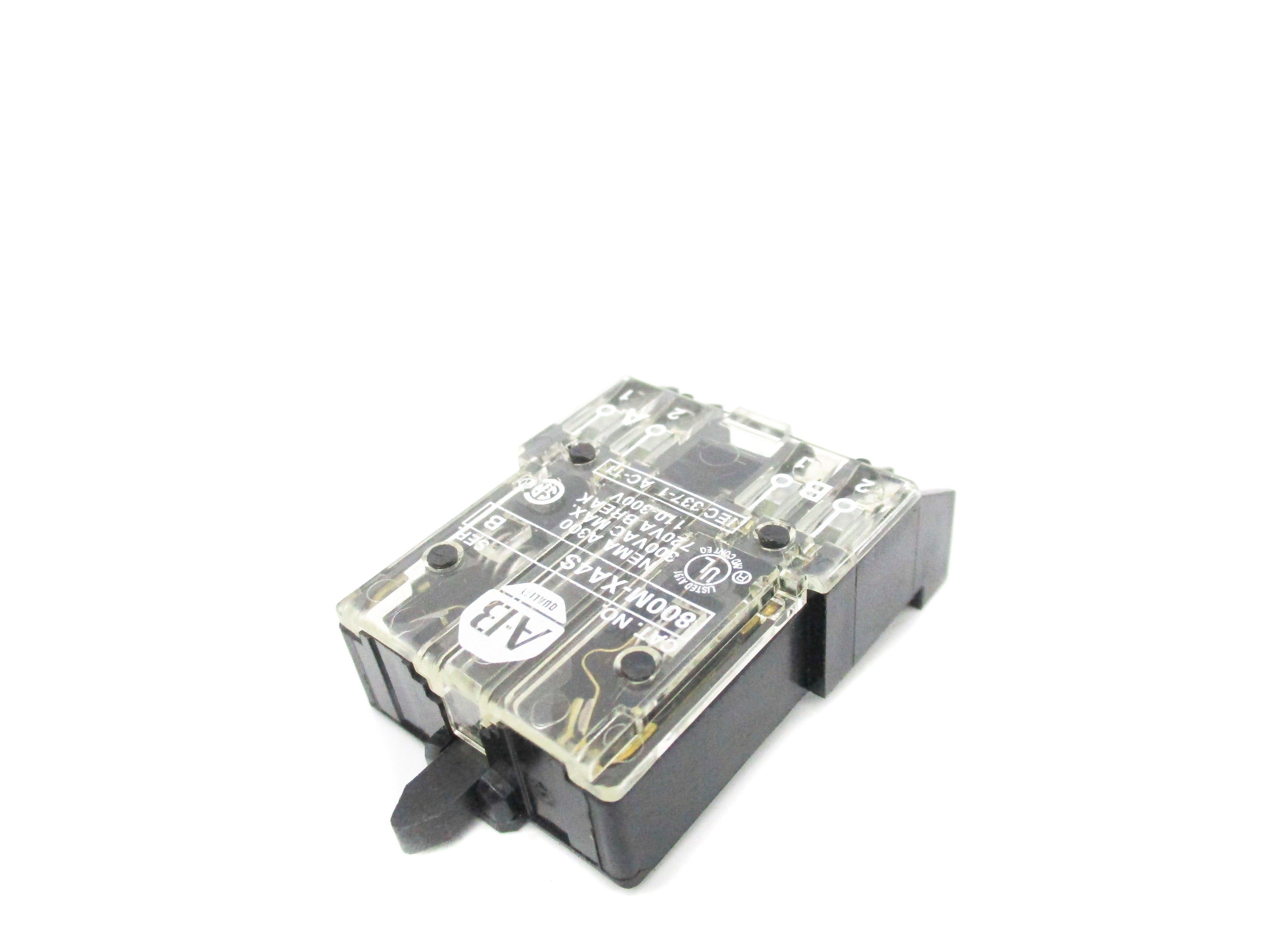 ALLEN BRADLEY 800M-XA4S SER. B (BK/YL) NSMP