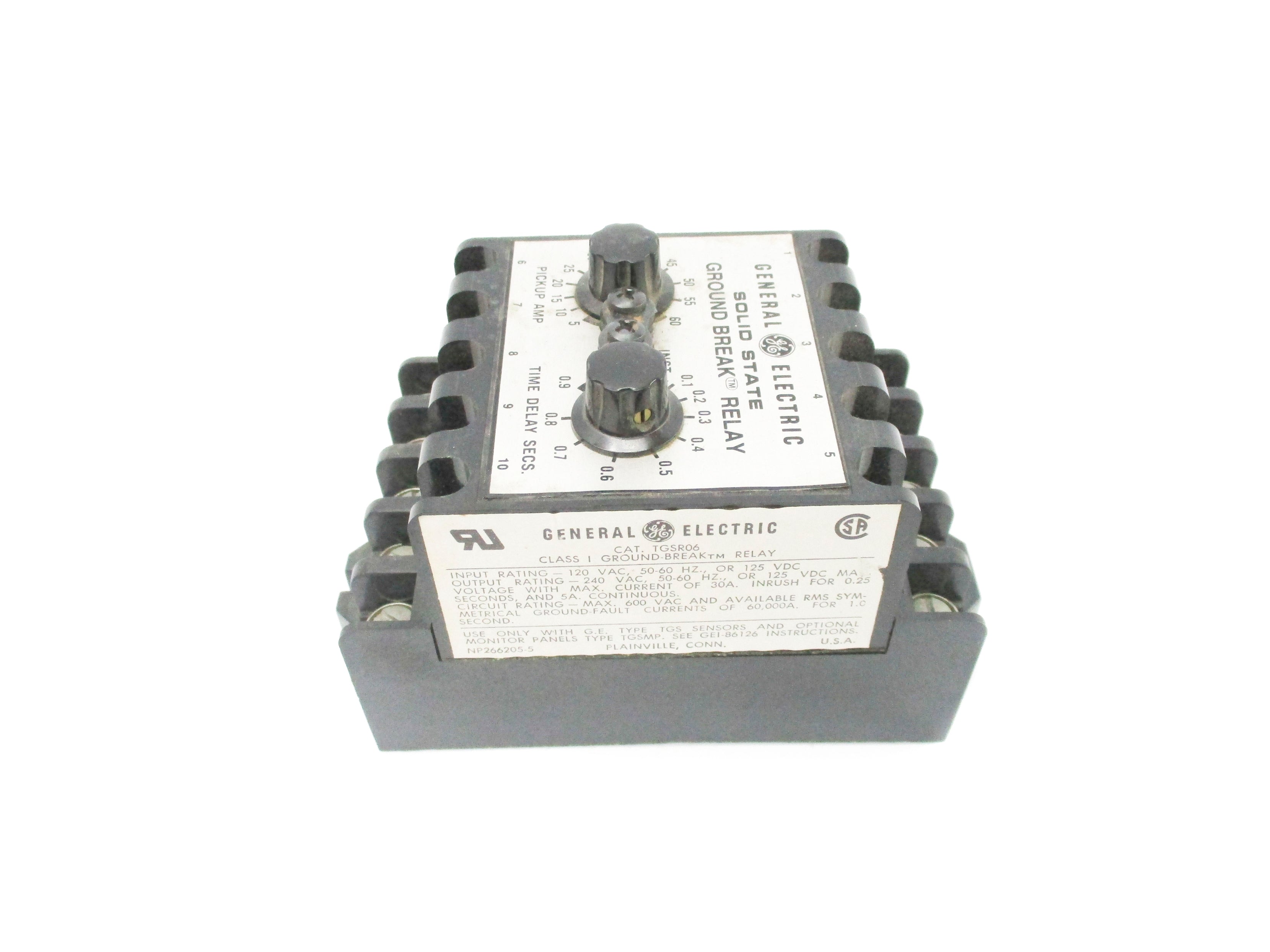 GENERAL ELECTRIC TGSR06 30A 600VAC 0.1-0.9SEC NSNP