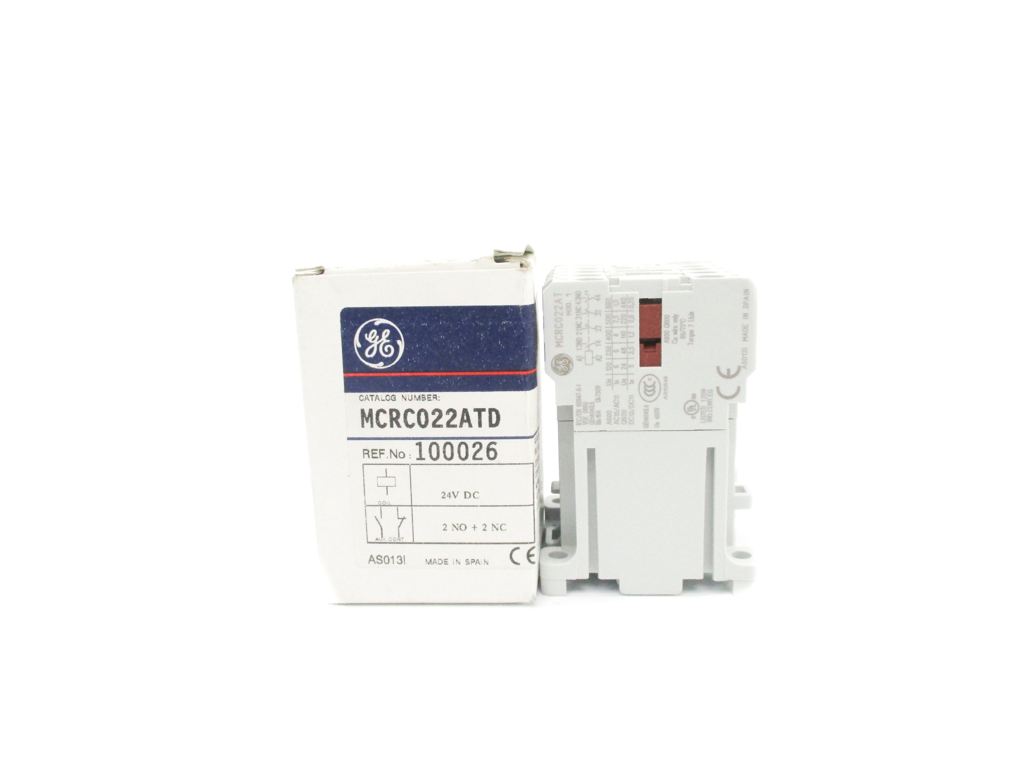 GENERAL ELECTRIC MCRC022ATD 15A 24VDC NSMP