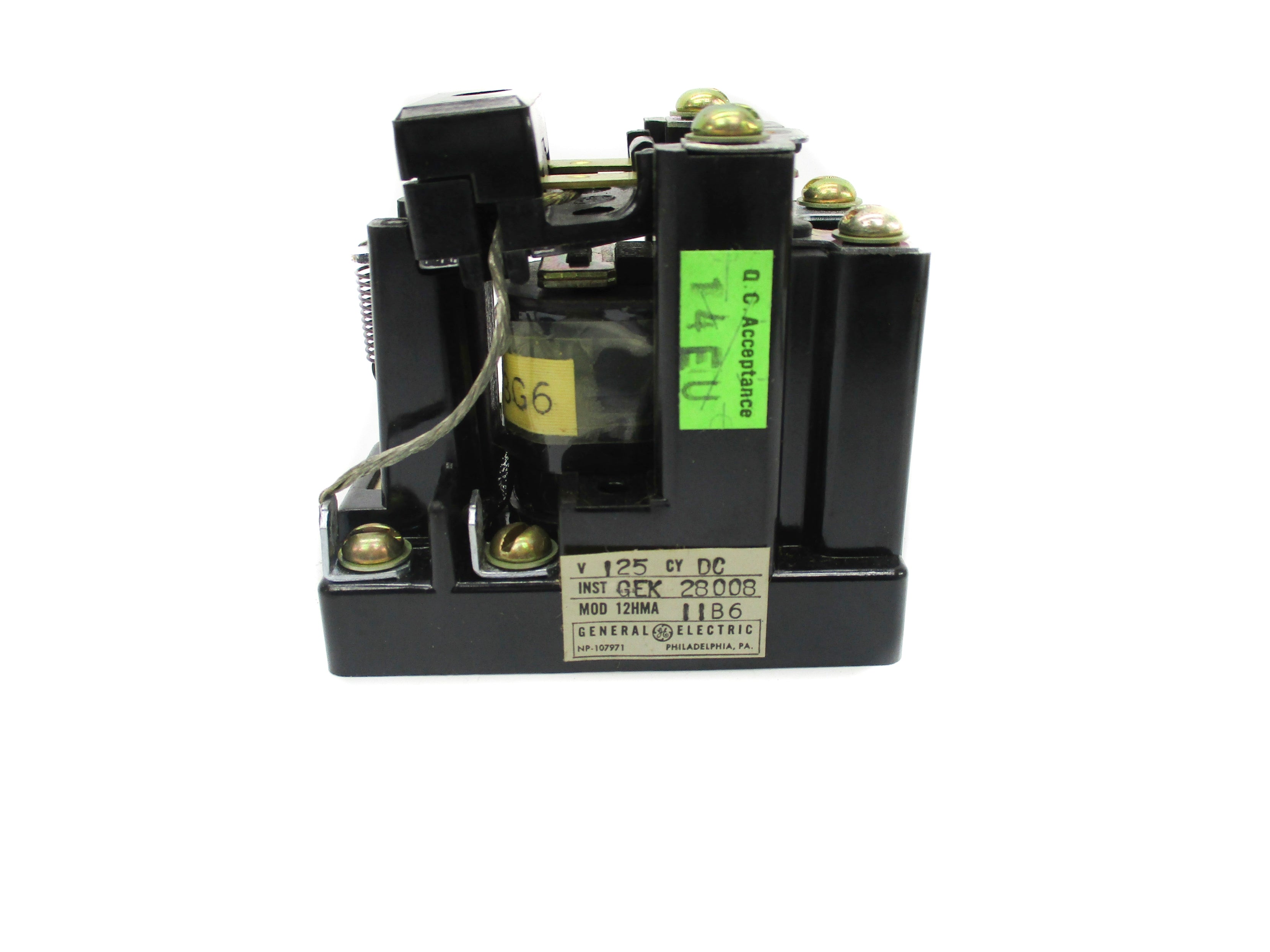 GENERAL ELECTRIC 12HMA11B6 125V NSMP